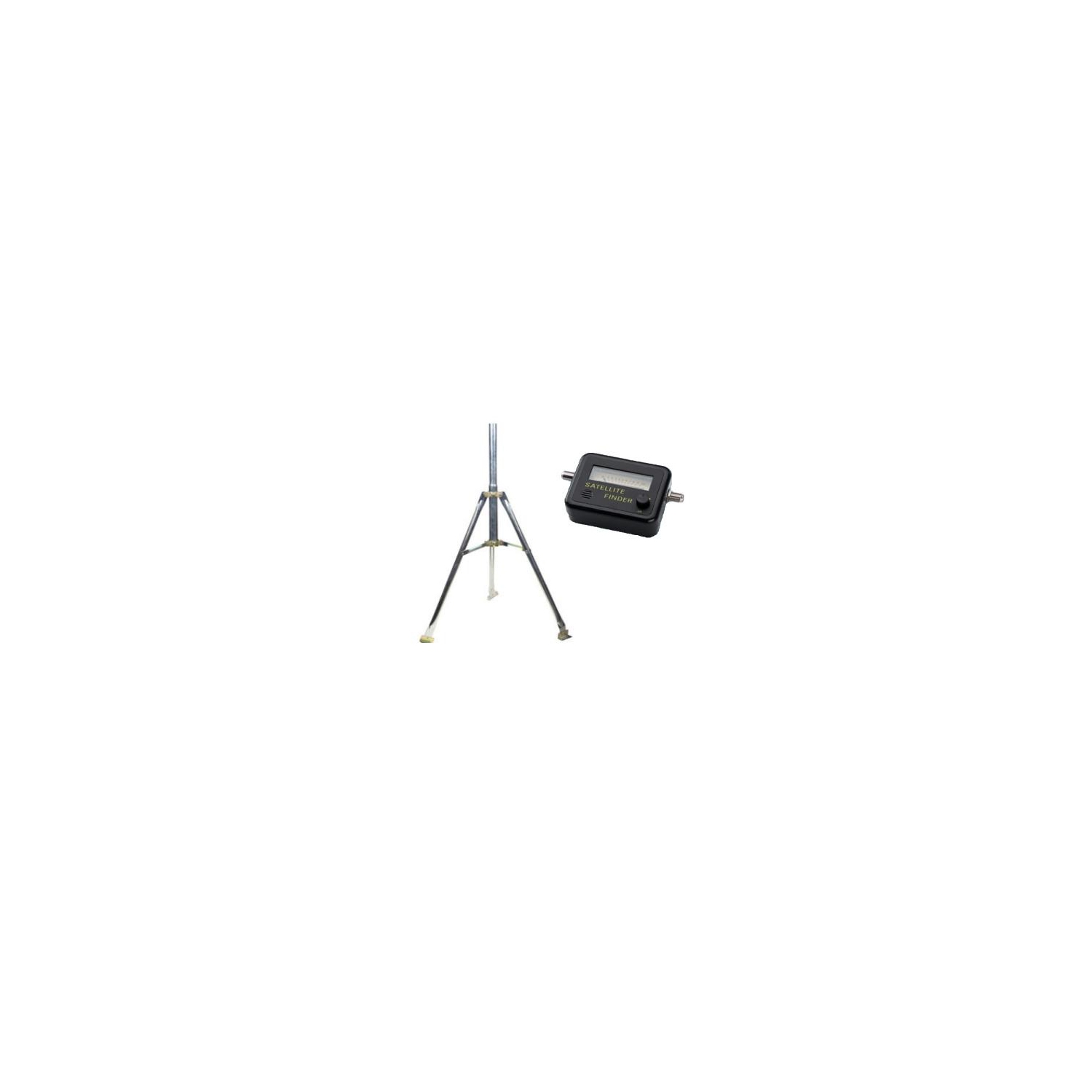 CDD 3 FT. Tripod C/W 24 Pole, 1.76 & 2" Universal Post Kit & Satellite Signal Meter