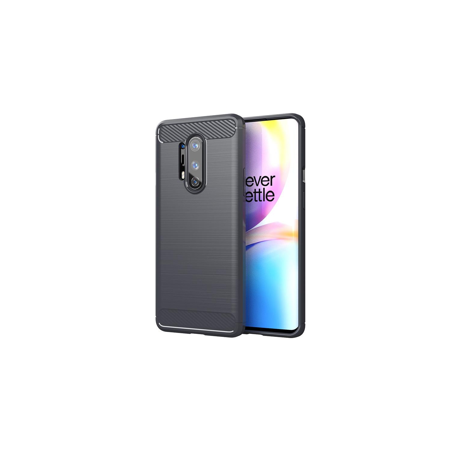 PANDACO Grey Brushed Metal Case for OnePlus 8 Pro