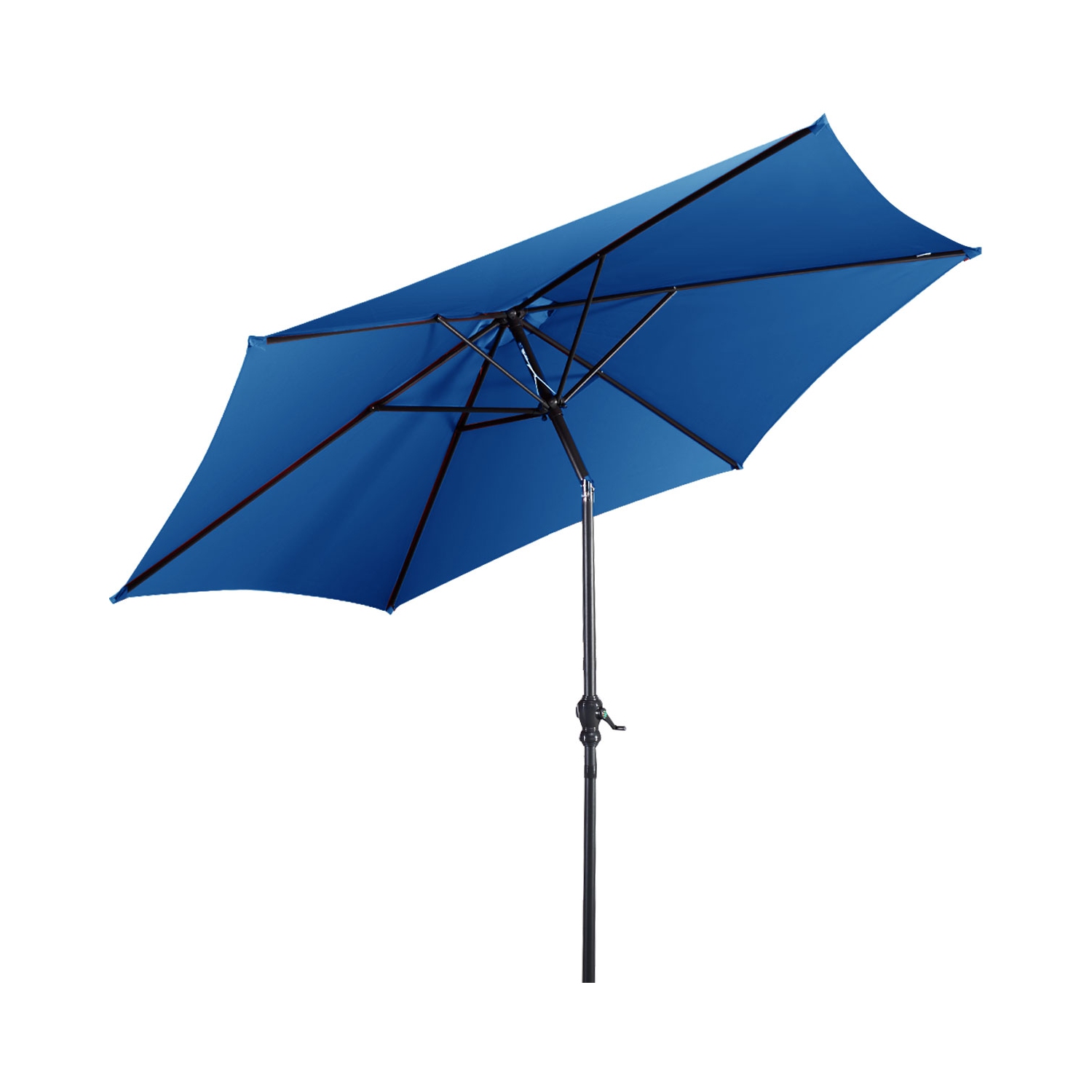 Costway 9FT Patio Umbrella Patio Market Steel Tilt W/ Crank Outdoor Yard Garden