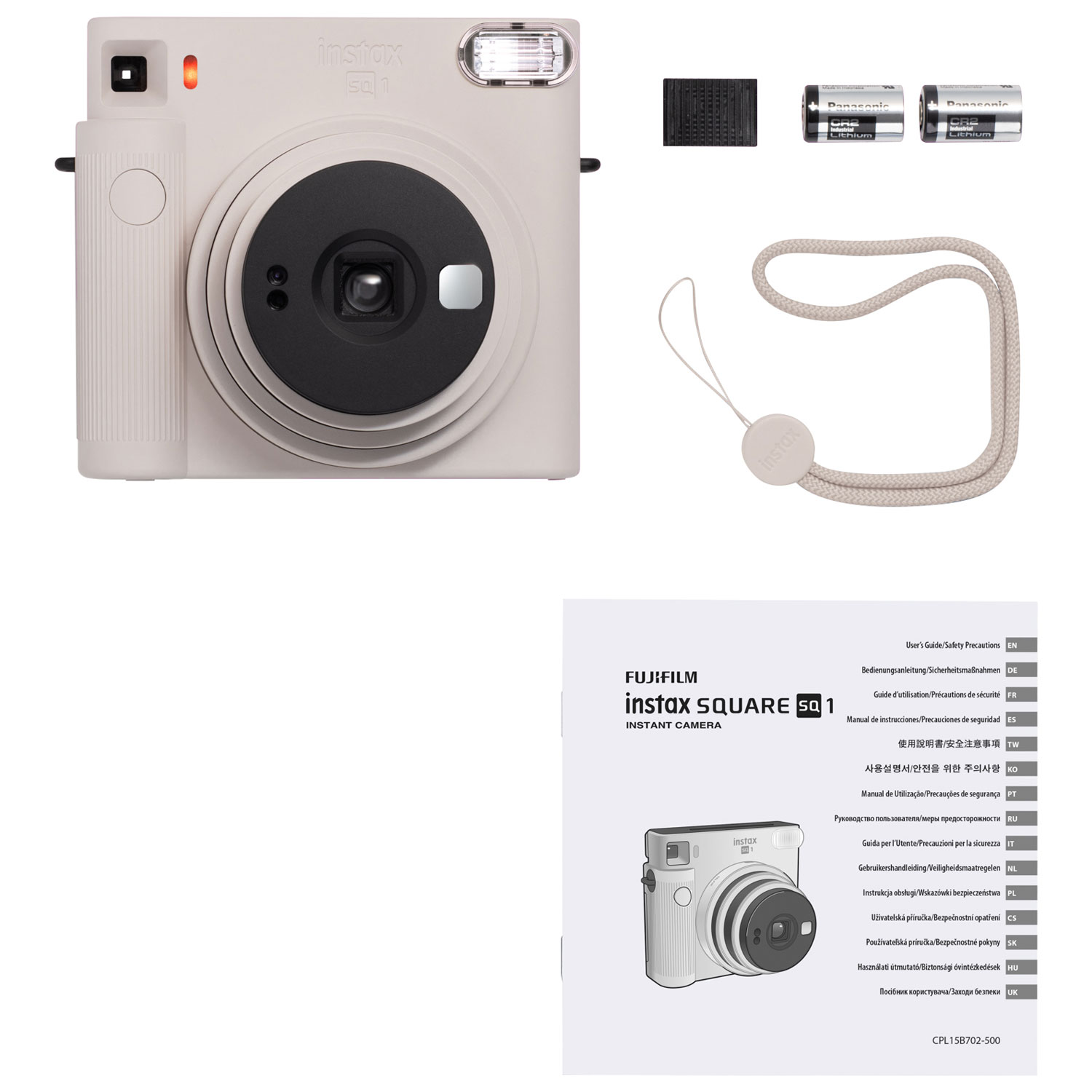 Fujifilm Instax Square SQ1 Instant Camera - Chalk White