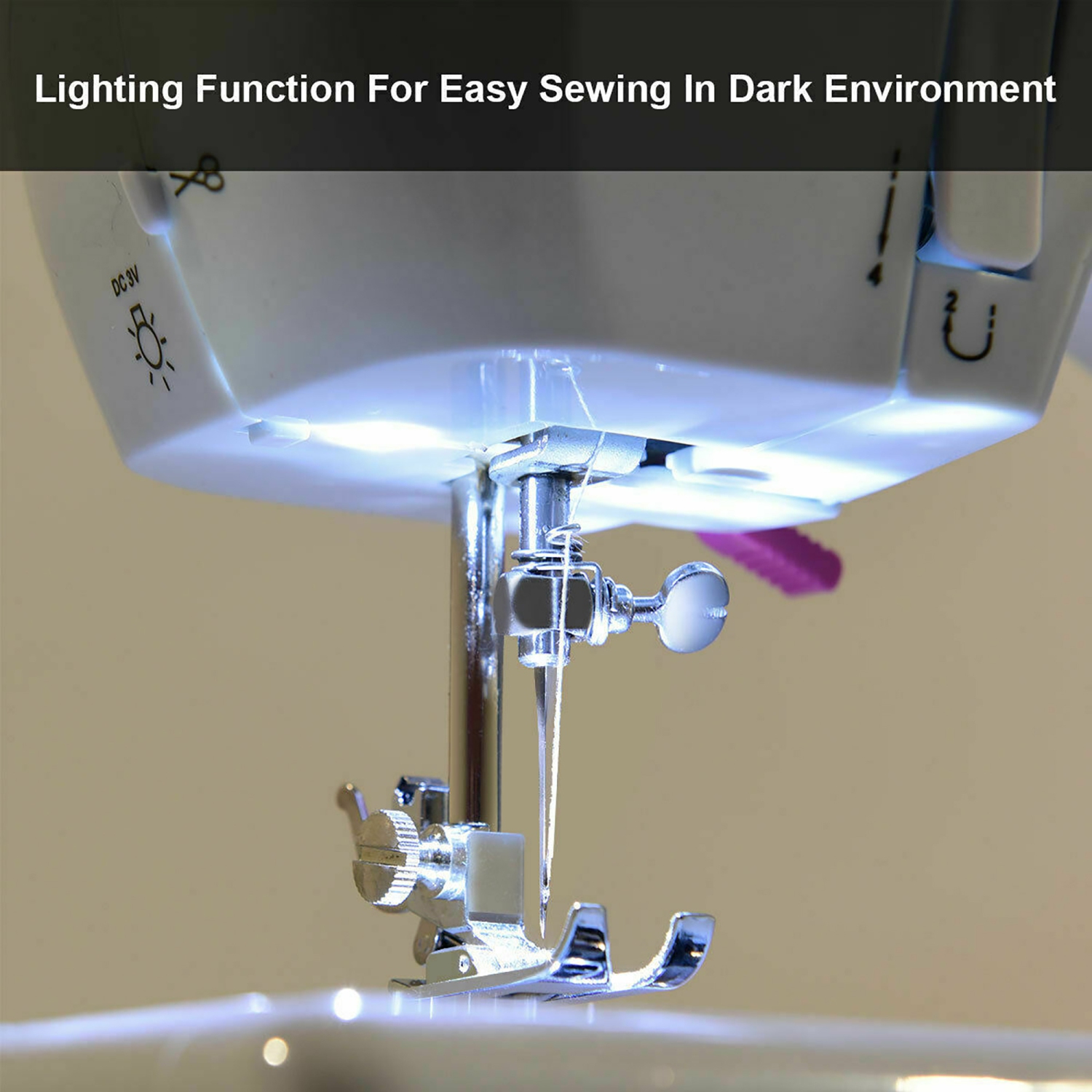 Machine à coudre portable Costway – 2 vitesses