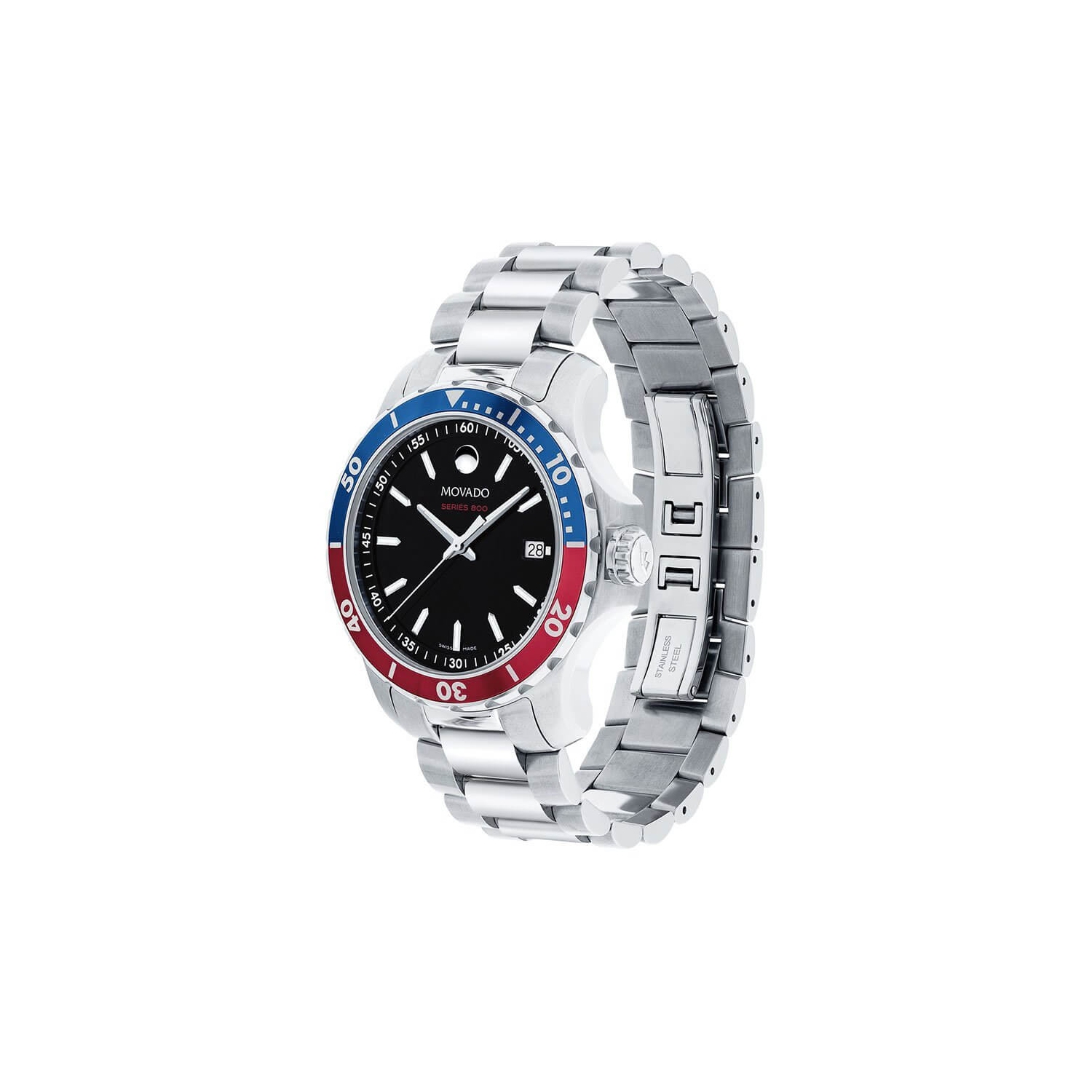 Movado Men's Series 800 Black Dial Watch - 2600152