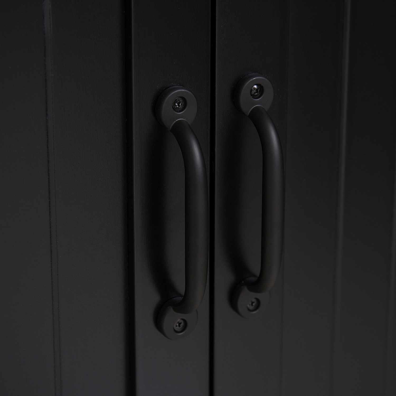 HOMCOM – Armoire garde-manger de cuisine autonome de 48&nbsp;po avec tablettes et portes ajustables, noir