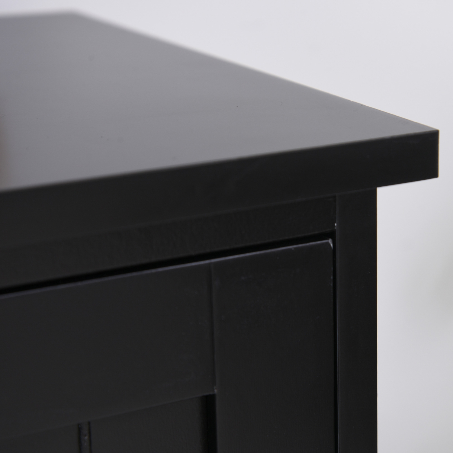 HOMCOM – Armoire garde-manger de cuisine autonome de 48&nbsp;po avec tablettes et portes ajustables, noir