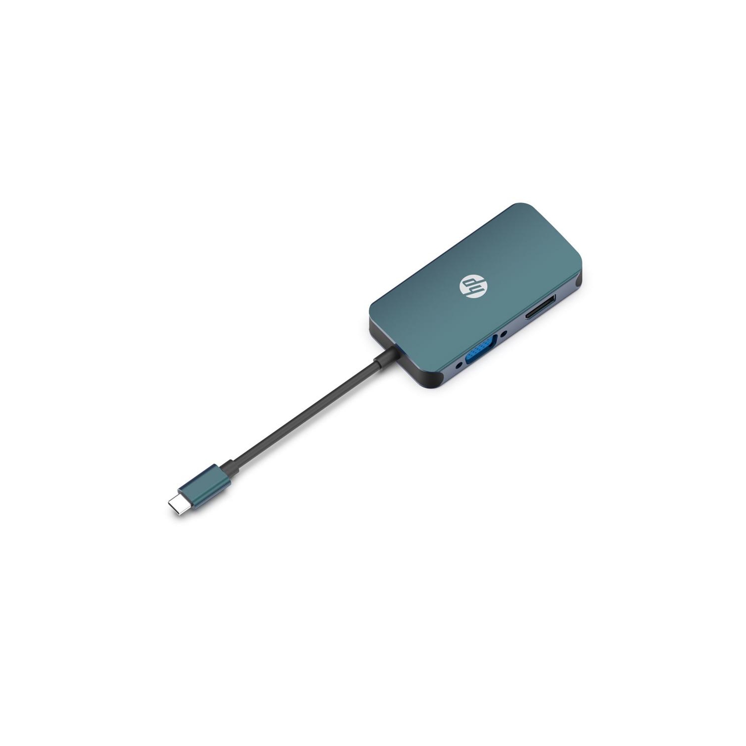 HP – Adaptateur USB C 3.1 mâle vers HDMI, VGA et DisplayPort, HDMI 4k, DP 4k, VGA 1080p, noir