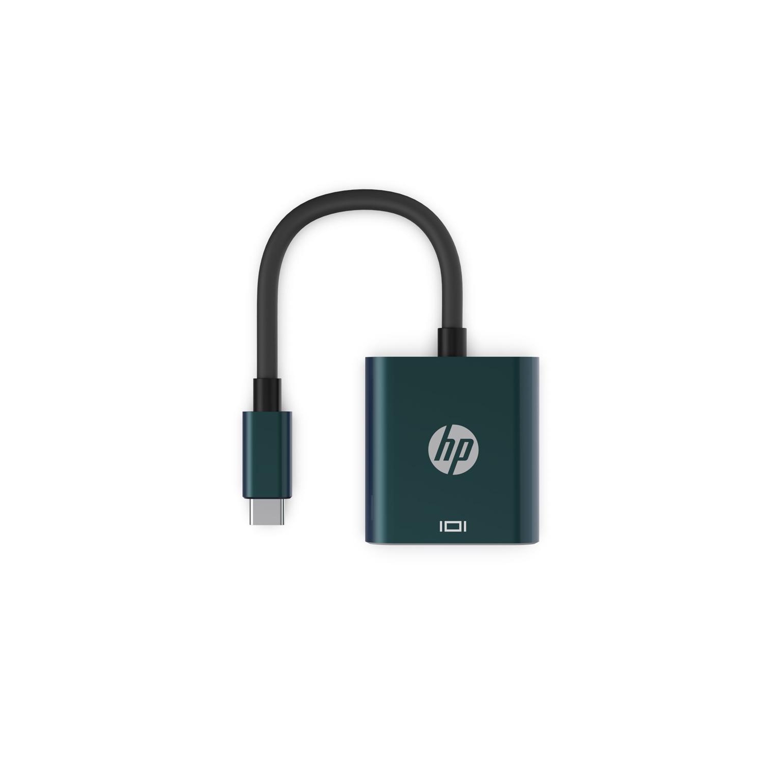 HP USB C 3.1 Male to VGA 1080P Adapter, Black