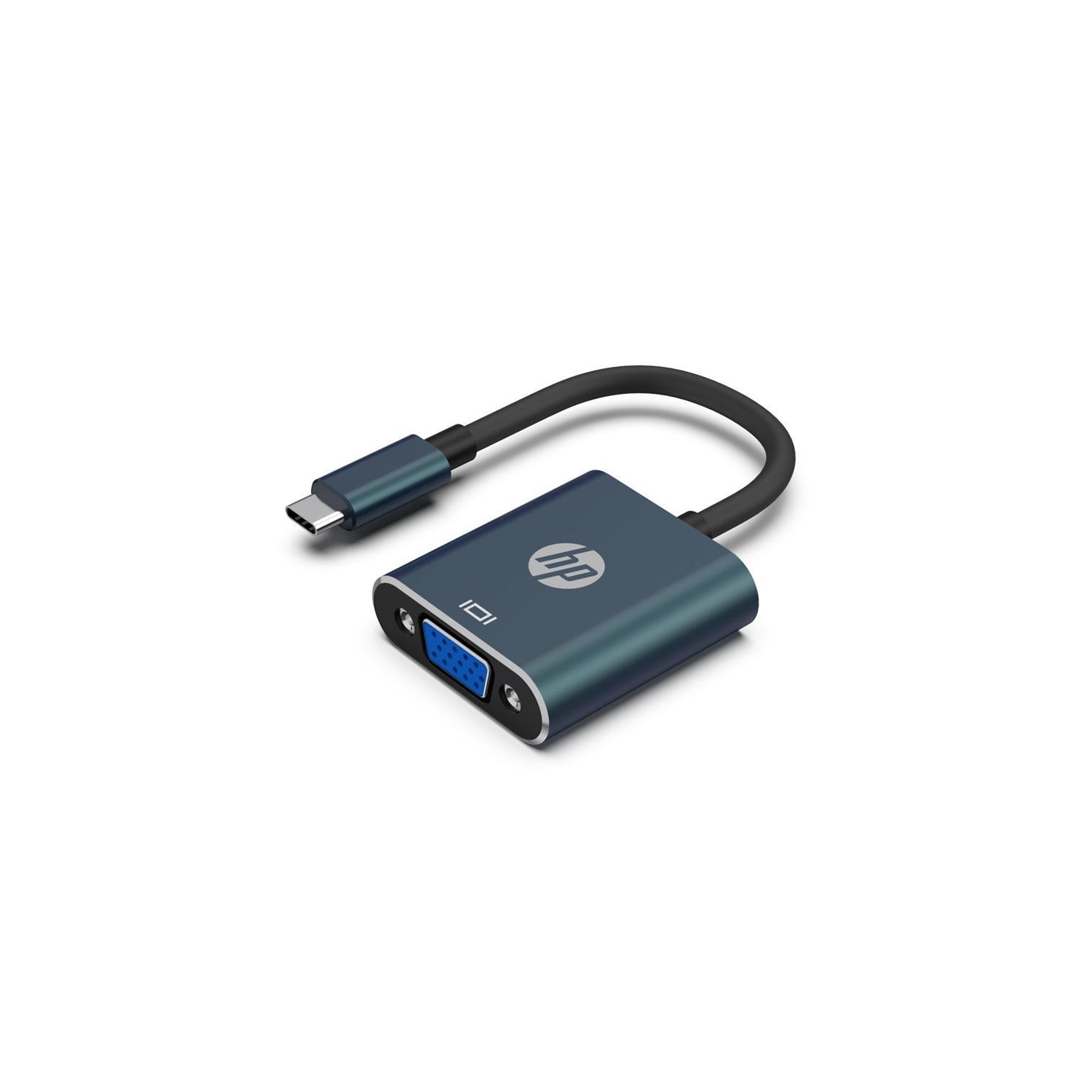 HP USB C 3.1 Male to VGA 1080P Adapter, Black