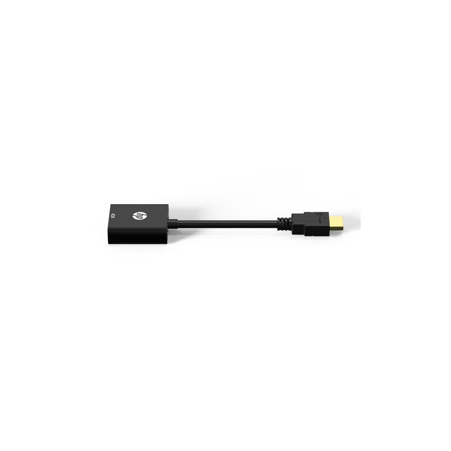 HP – Adaptateur HDMI mâle vers VGA femelle, HD 1080p, noir