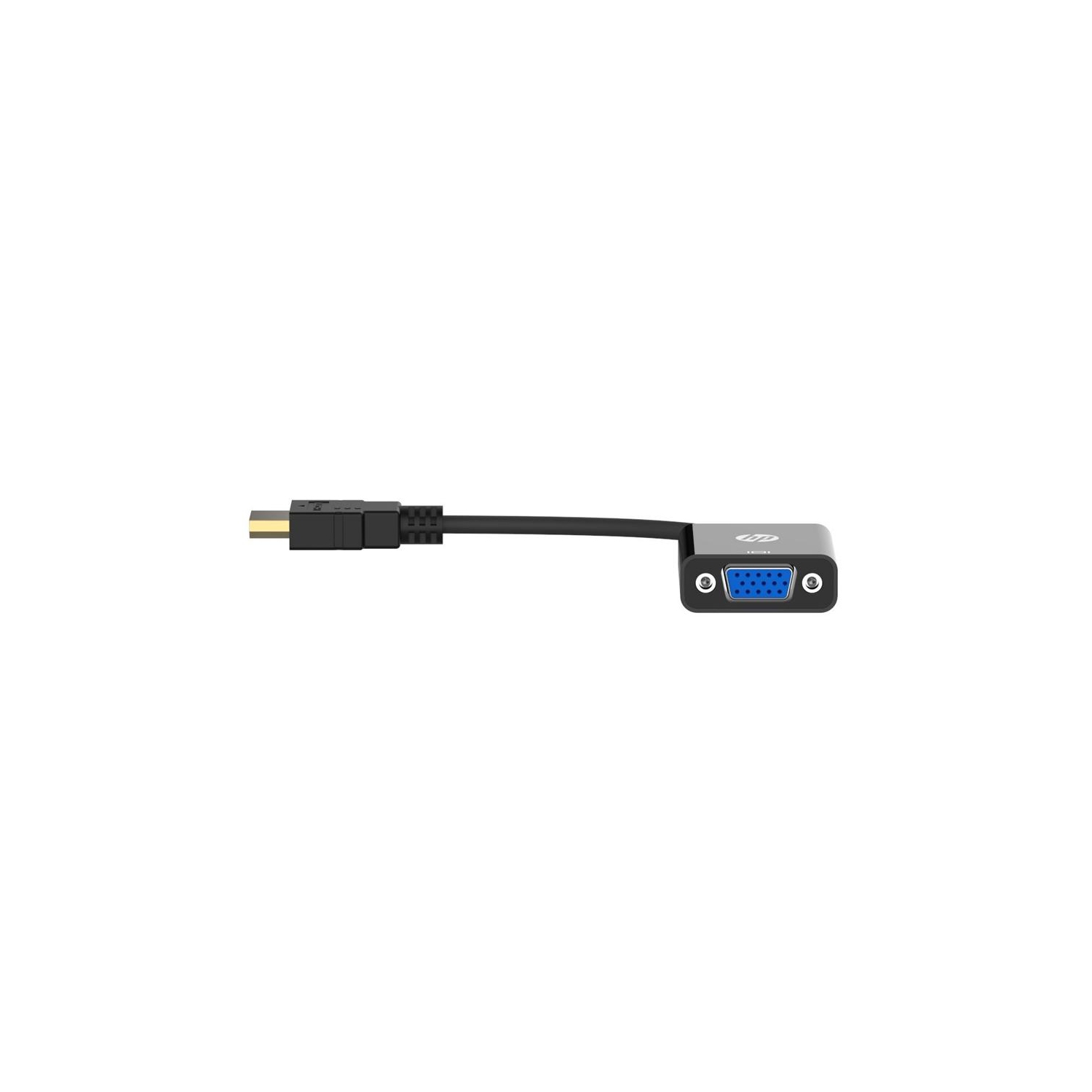 HP – Adaptateur HDMI mâle vers VGA femelle, HD 1080p, noir