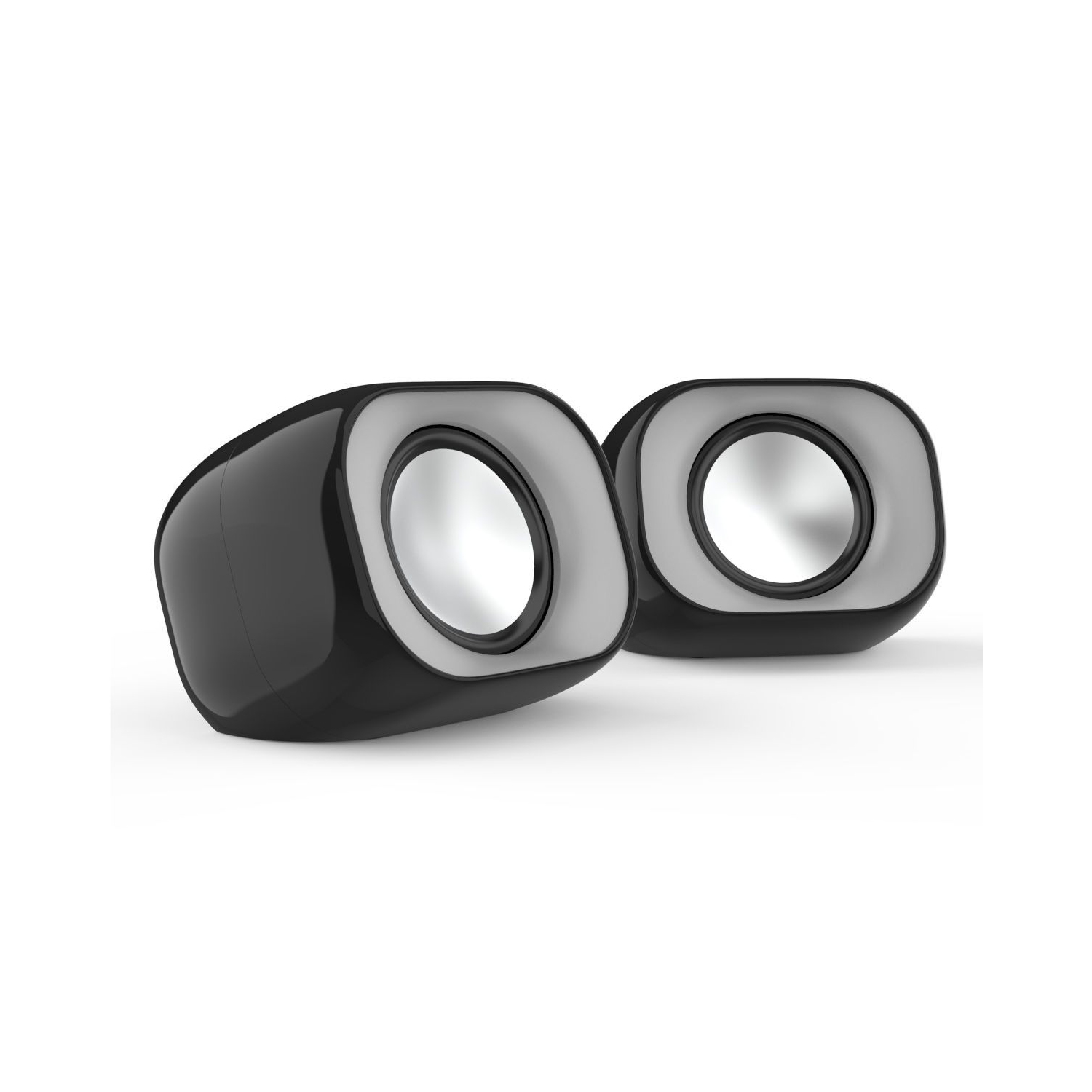 HP Stereo Computer Speakers with 3.5 mm Jack and USB Power Supply, Black