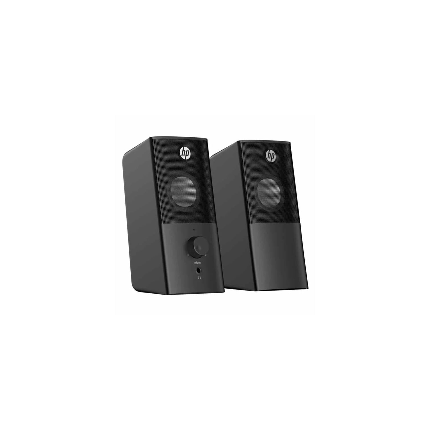 HP Stereo Computer Speakers with 3.5mm Jack and USB Power, Black