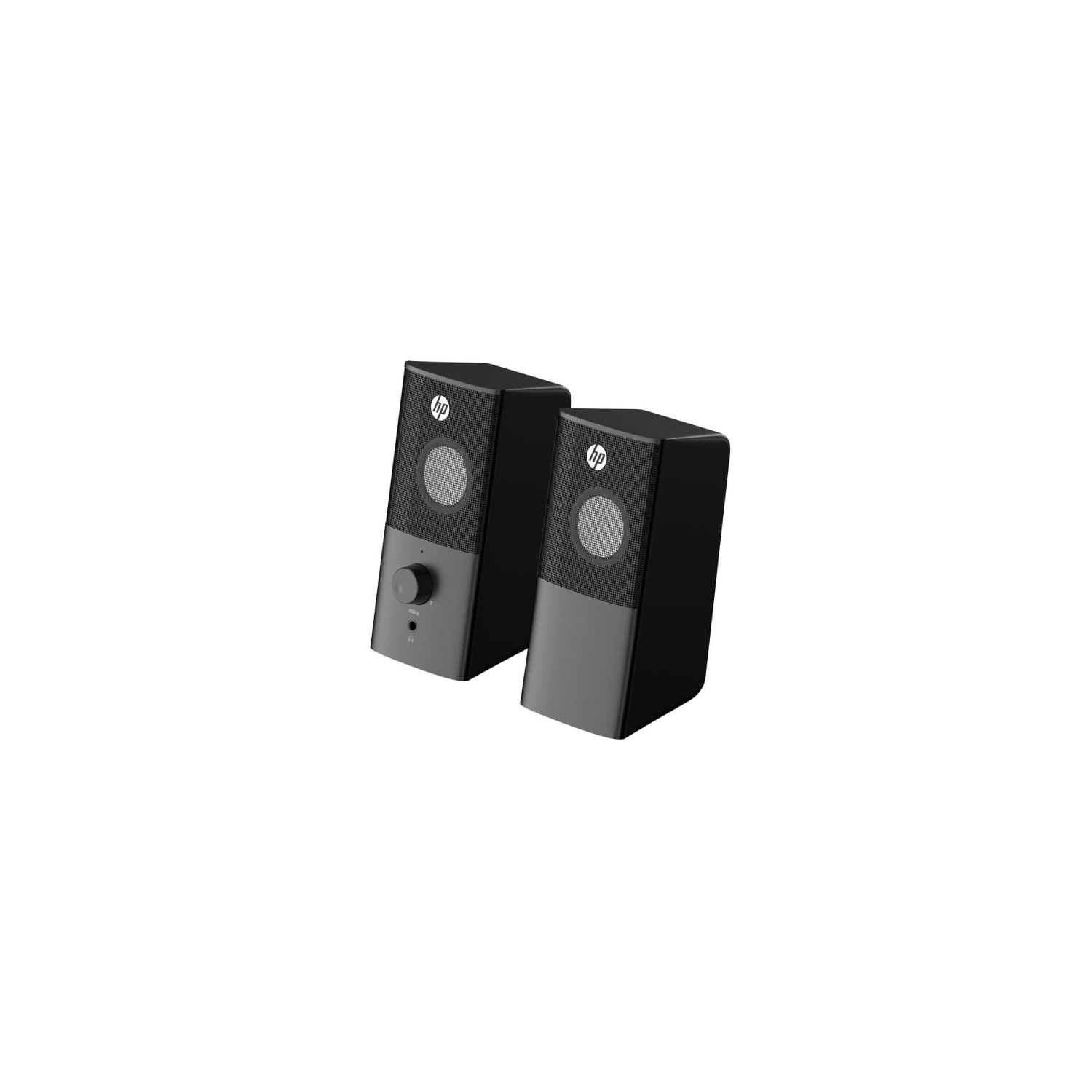 HP Stereo Computer Speakers with 3.5mm Jack and USB Power, Black