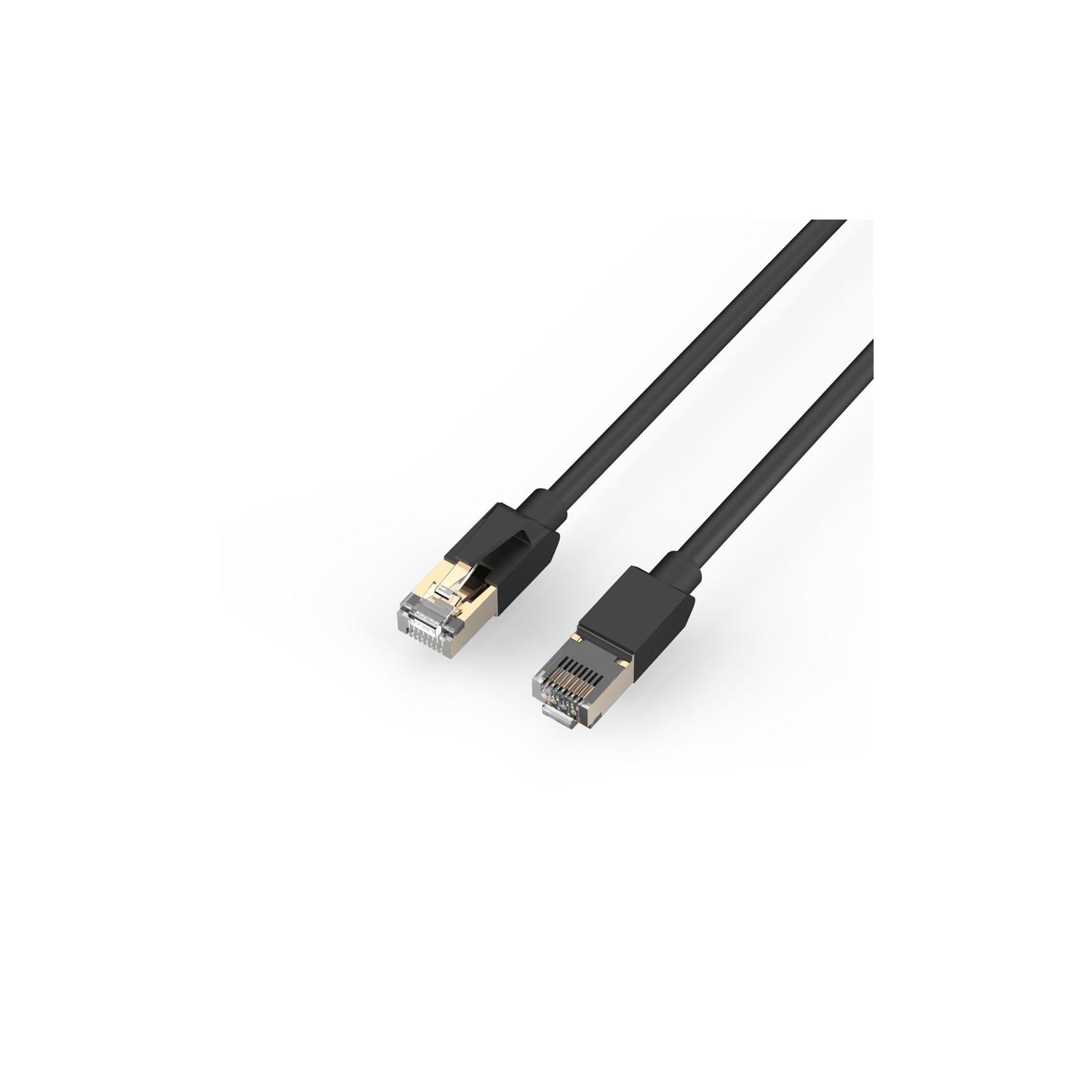 HP - Cat8 F / FTP Ethernet Network Cable, 600MHz, 40Gbps, RJ45, 3 Meter Length, Black