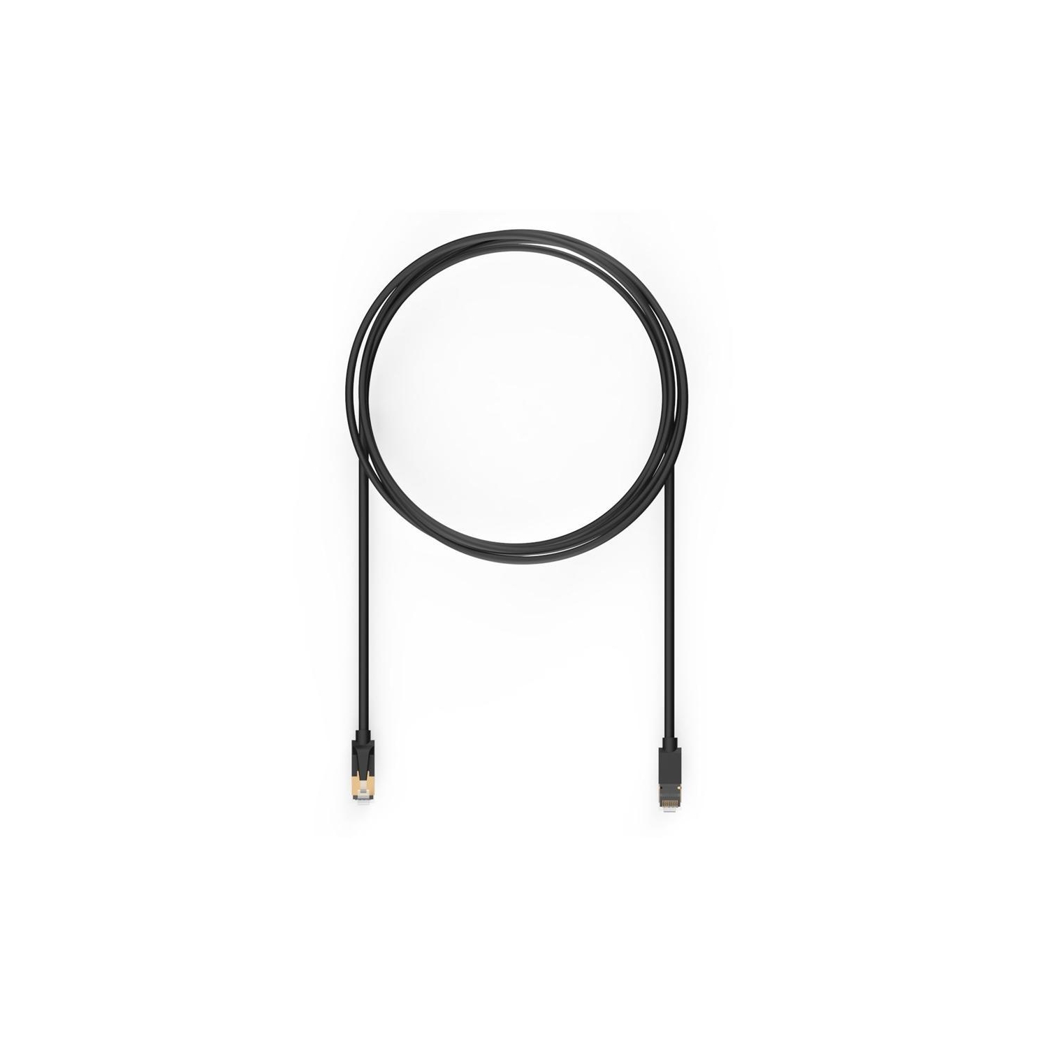 HP - Cat8 F / FTP Ethernet Network Cable, 600MHz, 40Gbps, RJ45, 3 Meter Length, Black