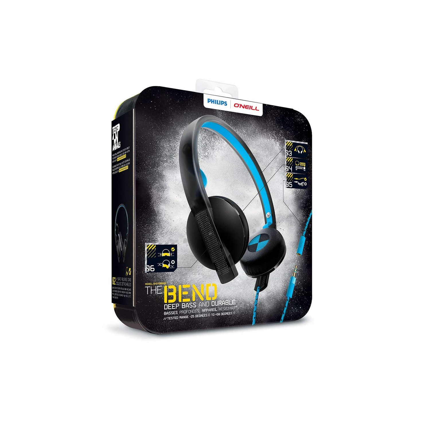 PHILIPS Oneil SHO4200 headphones Blue