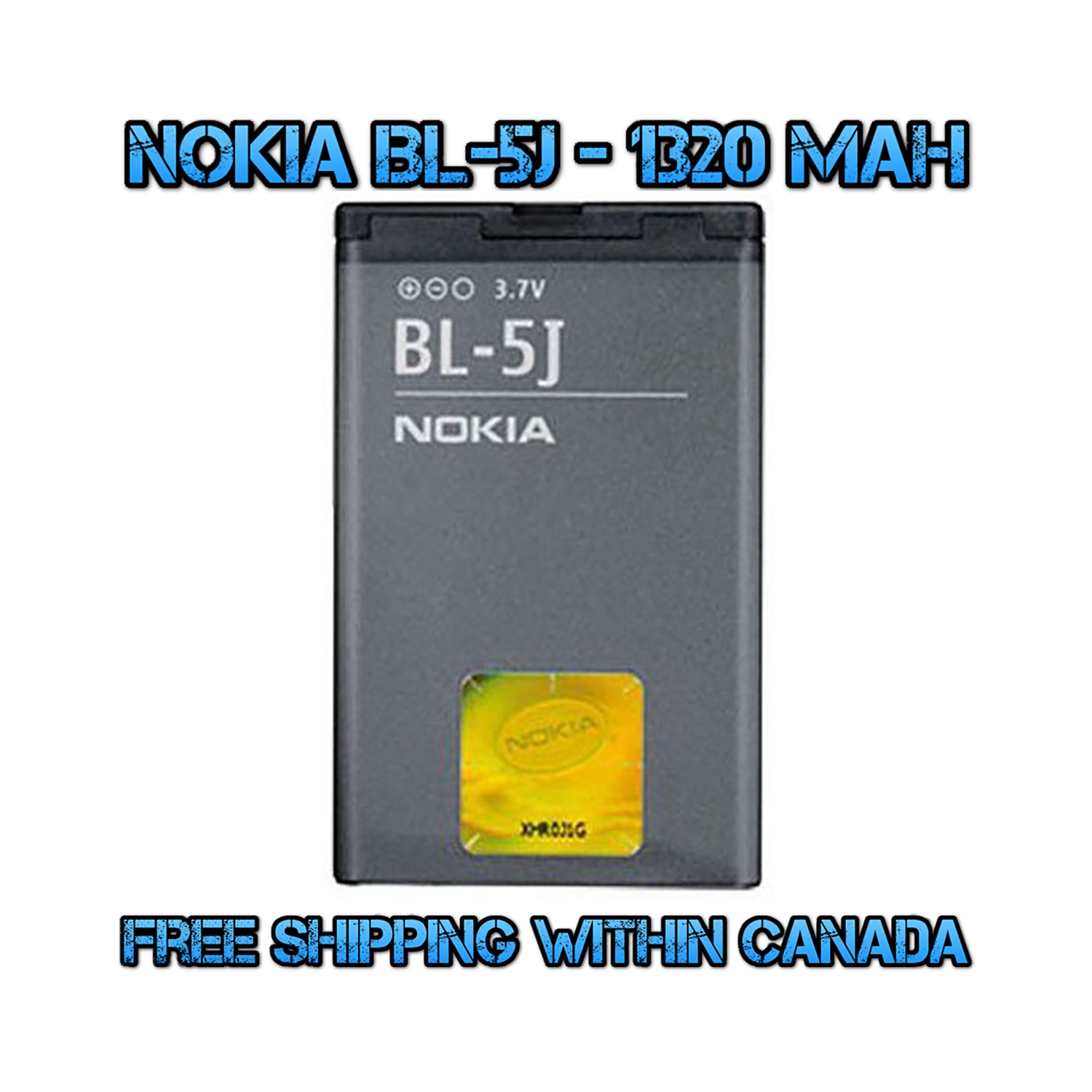 New OEM Replacement Battery Model BL-5J 1320 mAh for Nokia 5228, 5230 Nuron, 5233, 5235, 5800 Xpressmusic - (FREE SHIPPING)