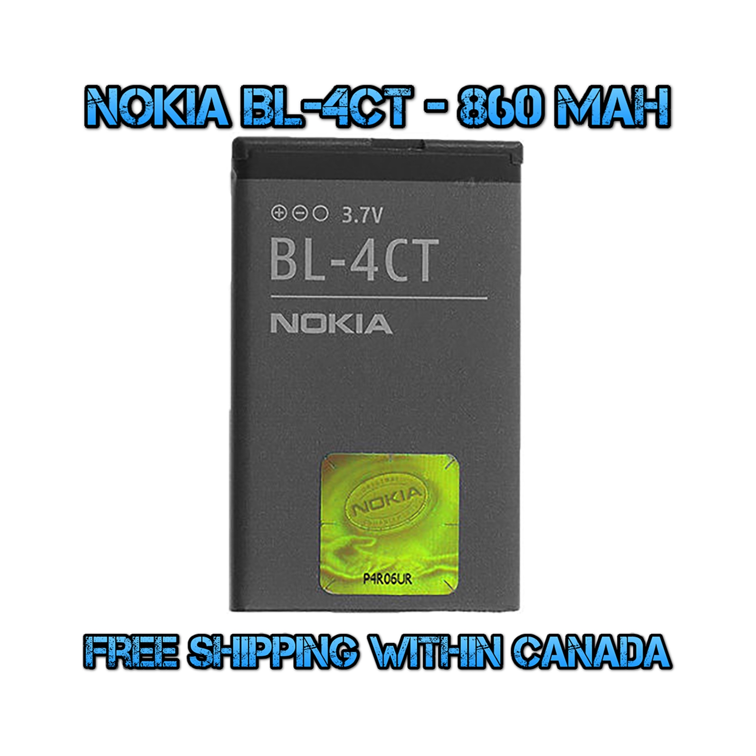 New OEM Replacement Battery Model BL-4CT 860 mAh for Nokia 2720 5310 5630 6700 7230 7210 7310 X3 - (FREE SHIPPING)