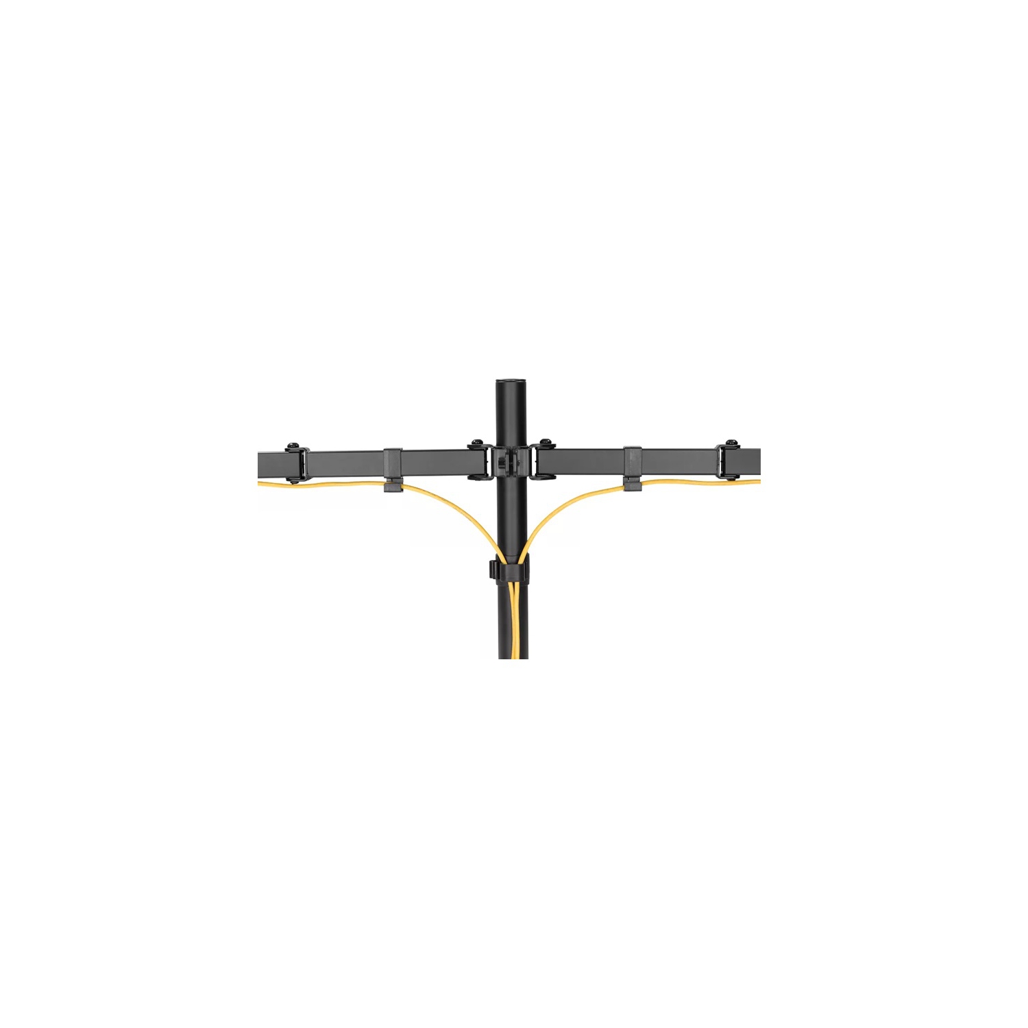 AMER Dual Monitor Desk Mount with C-Clamp | Heavy Duty Fully Adjustable Arms Holds 2 VESA Screens up to 32"