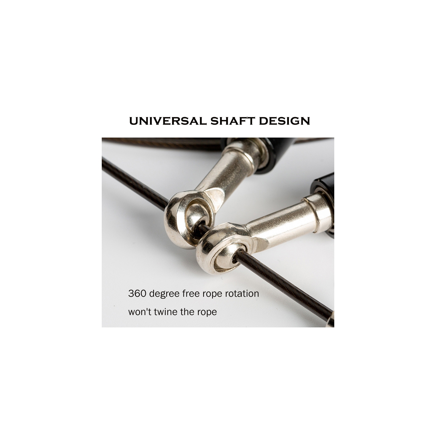 Three MSAN Fitness Premium Skipping Ropes with Aluminum Alloy Handles, Adjustable 3m Cable, Ultra-Smooth Ball Bearings & Anti Slip Handles. Perfect