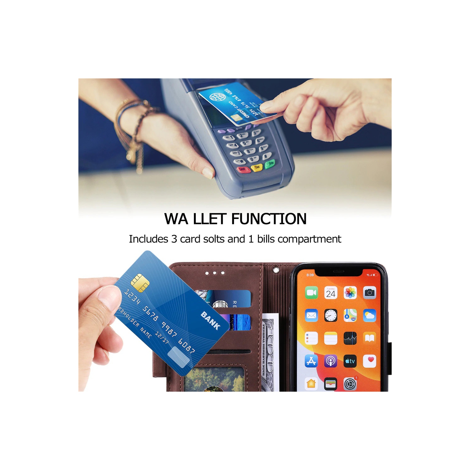 Luxury Retro Leather Magnetic Wallet Case Card Holder Stand Phone Cover Coque For Samsung Note 10 PLUS