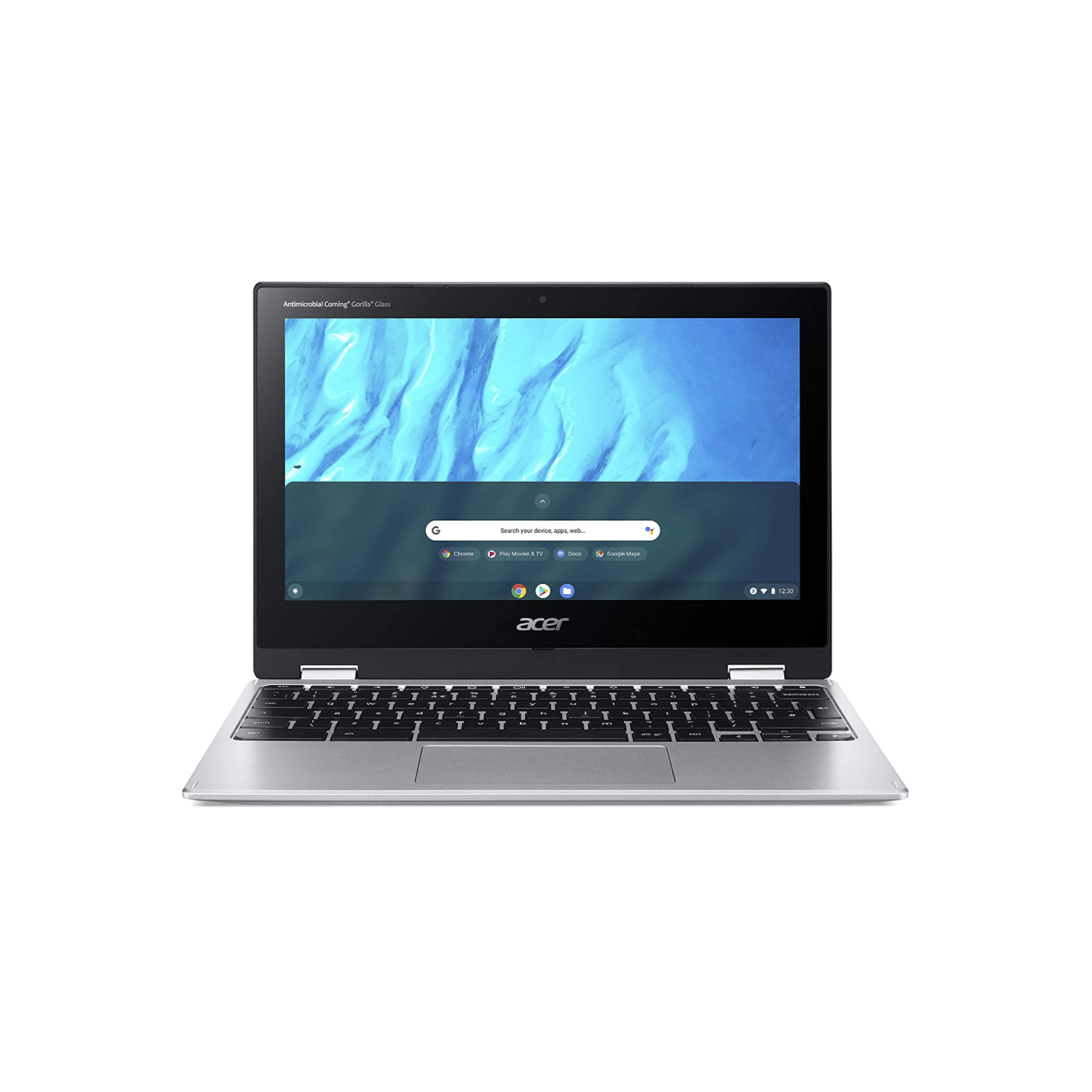 Acer Convertible Chromebook, 11.6" IPS Touch, Convert MTK MT8183 Processor, 4GB RAM, 32GB eMMC, Chrome OS, Silver, CP311-3H-K4S1