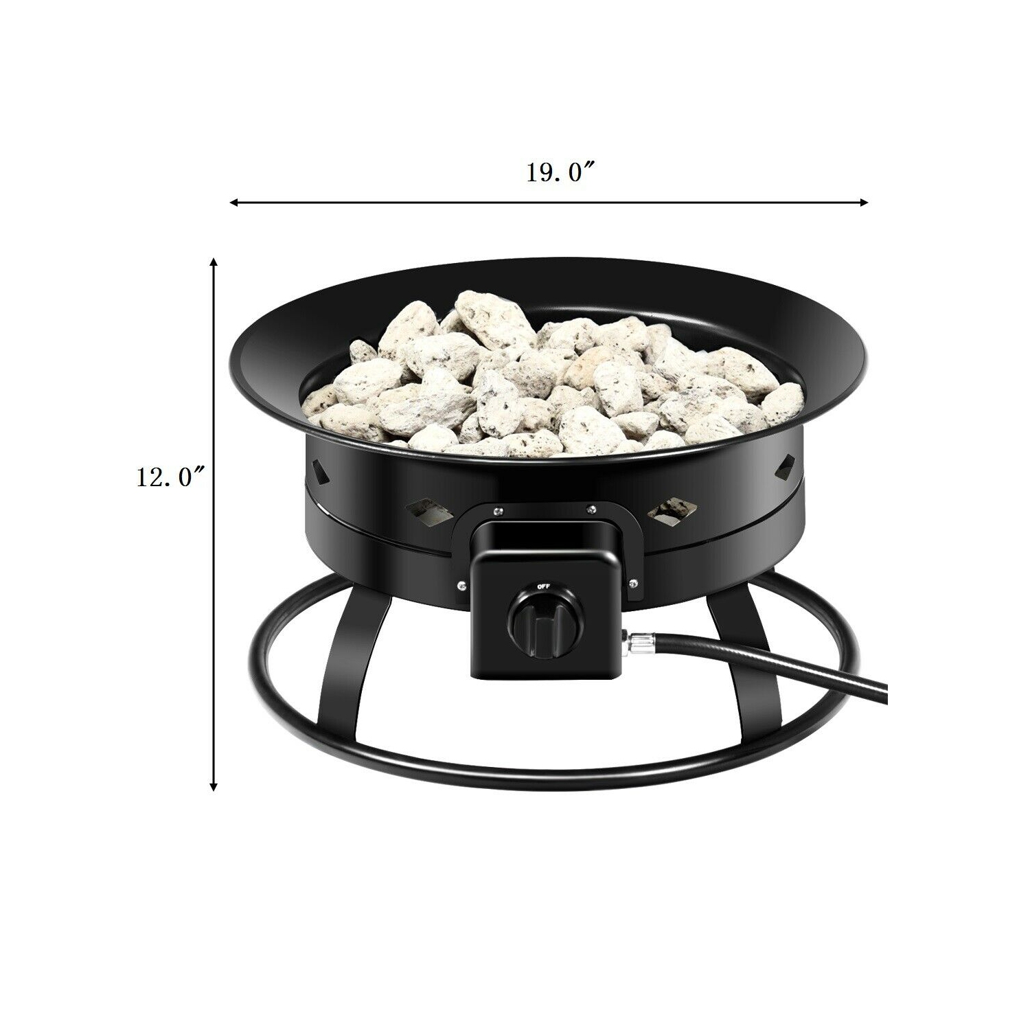 Brasero portable au propane Costway – 58&nbsp;000 BTU