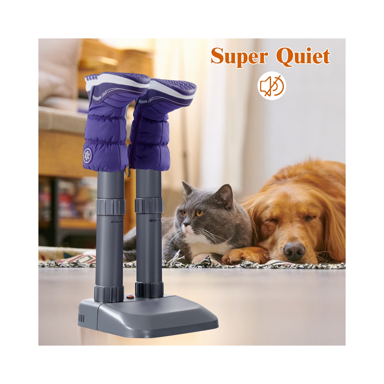 Costway Electric Shoe Dryer Mighty Boot Warmer Glove Dryer Prevent Odor Mold & Bacteria