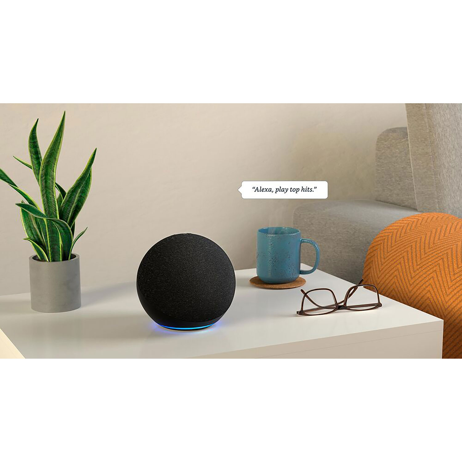 Buy  Echo Dot 4th Gen Alexa Built-in Smart Speaker (Powerful Bass,  B084KSRFXJ, Blue) Online - Croma
