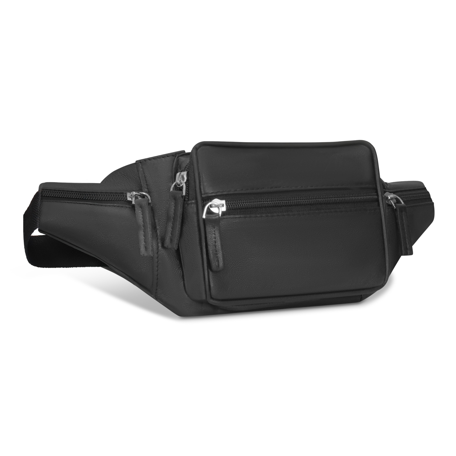 Classic Leather Waist-Pack-Black