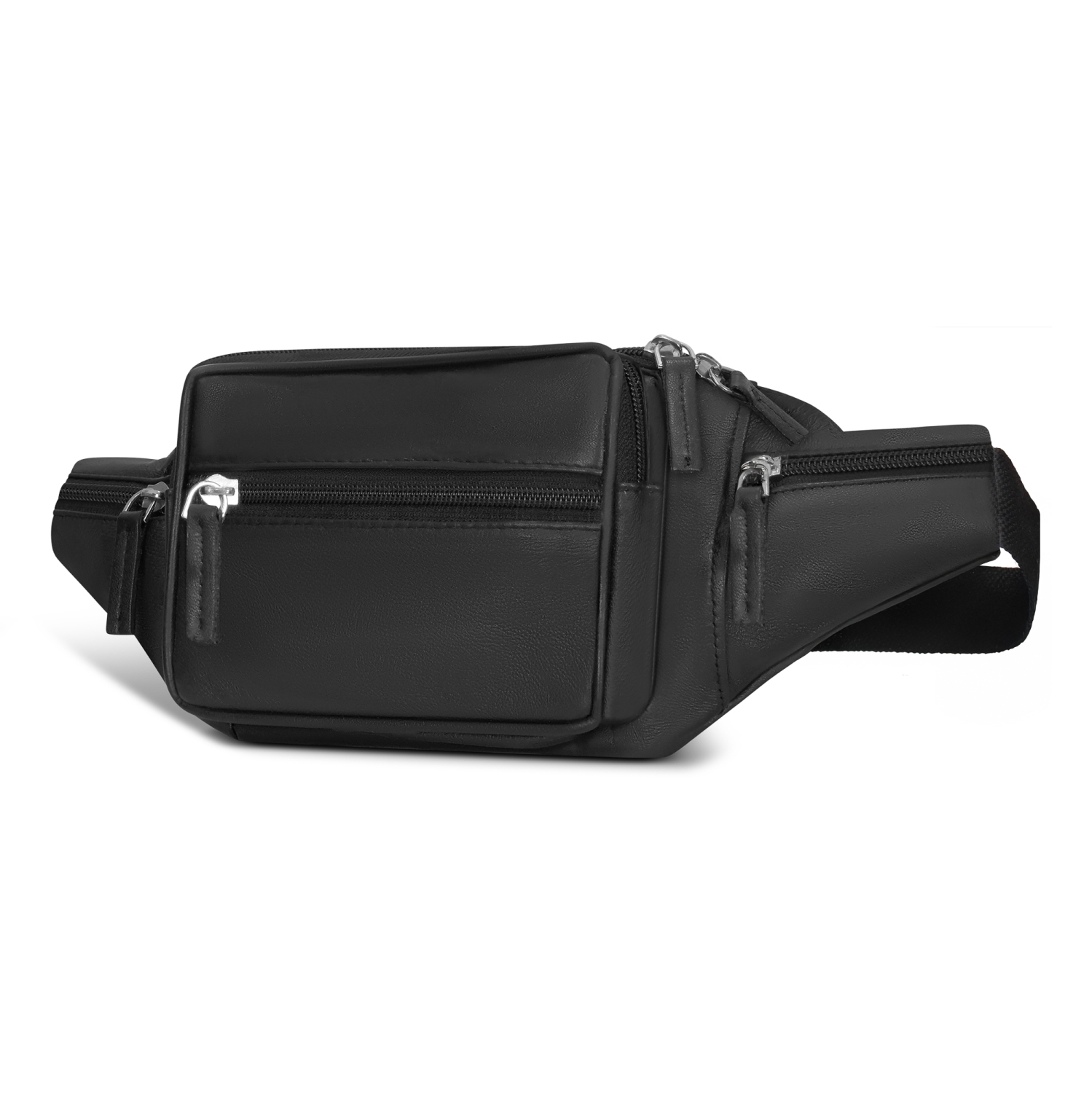 Classic Leather Waist-Pack-Black