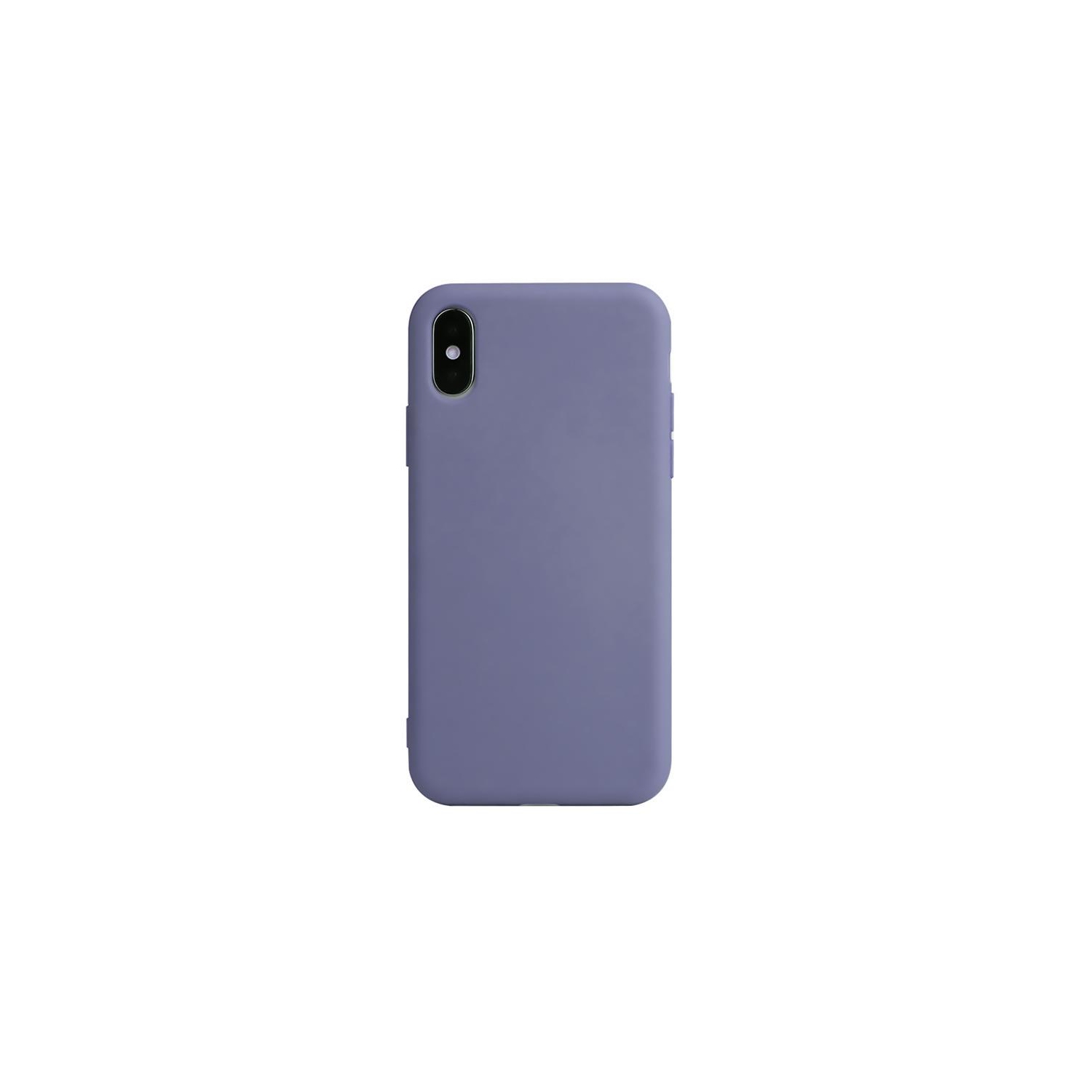 PANDACO Soft Shell Matte Lavender Grey Case for iPhone X or iPhone Xs