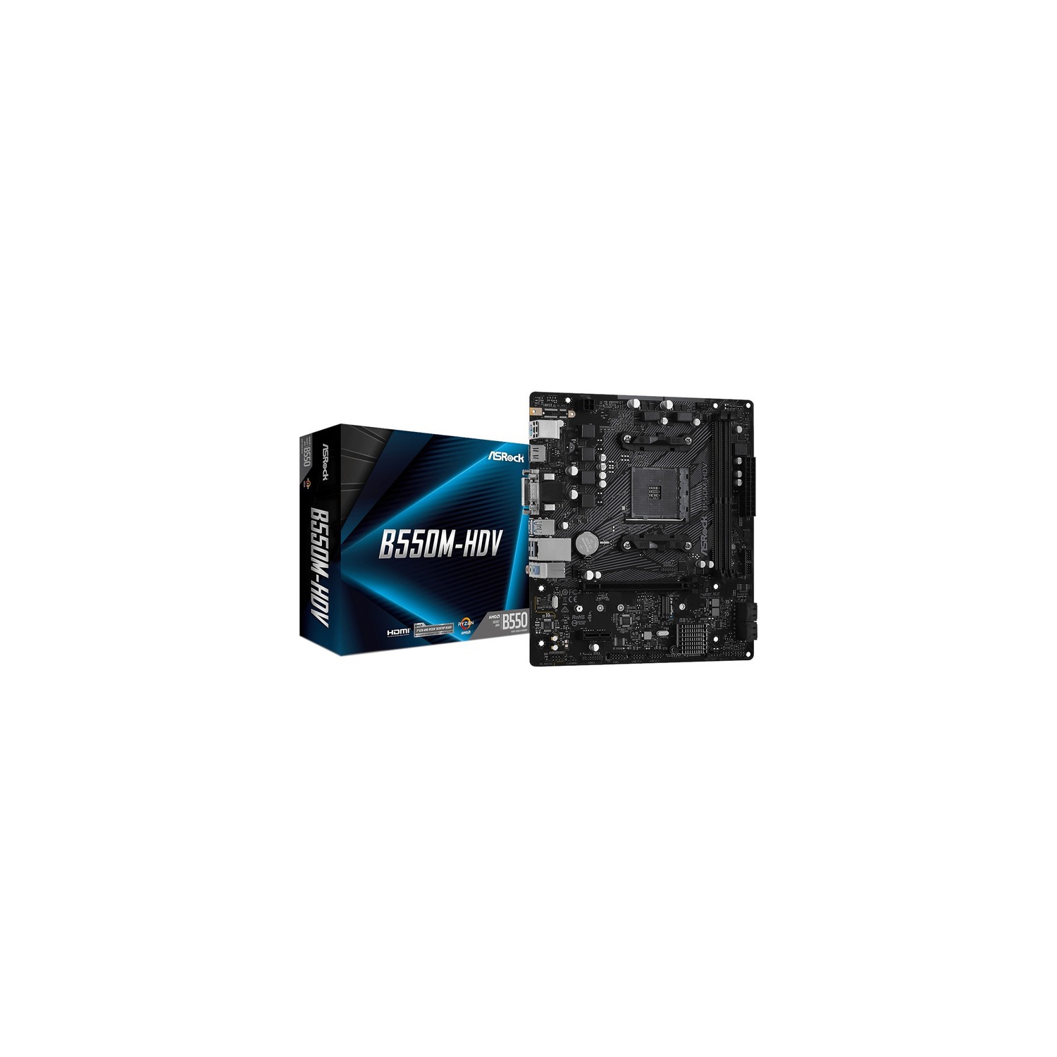 ASRock B550M-HDV Desktop Motherboard B550M-HDV