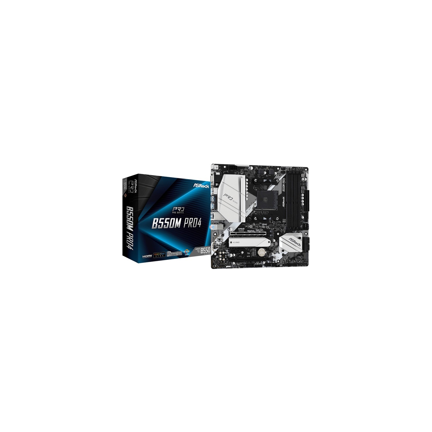 ASRock B550M Pro4 Desktop Motherboard B550M PRO4