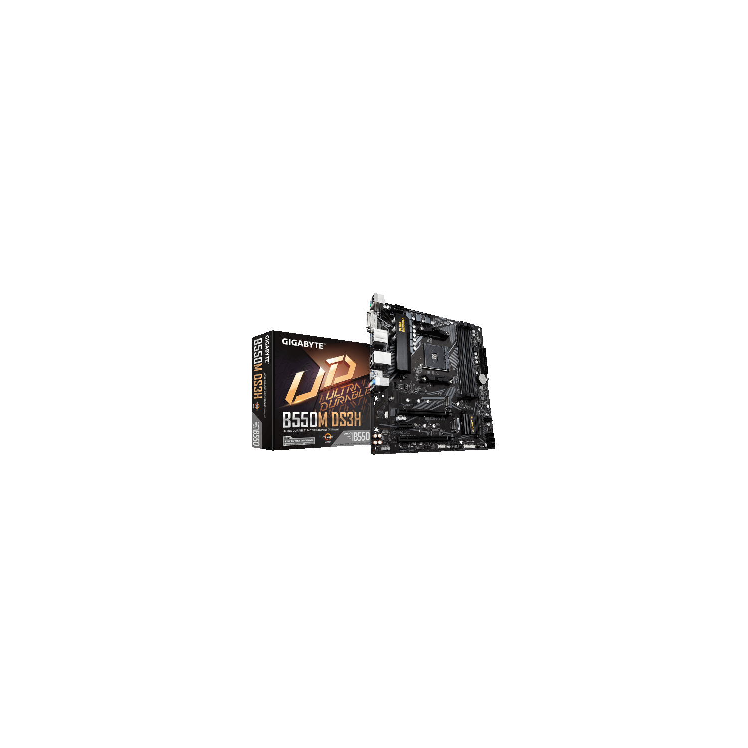 Gigabyte B550M DS3H Desktop Motherboard - AMD Chipset - Socket AM4