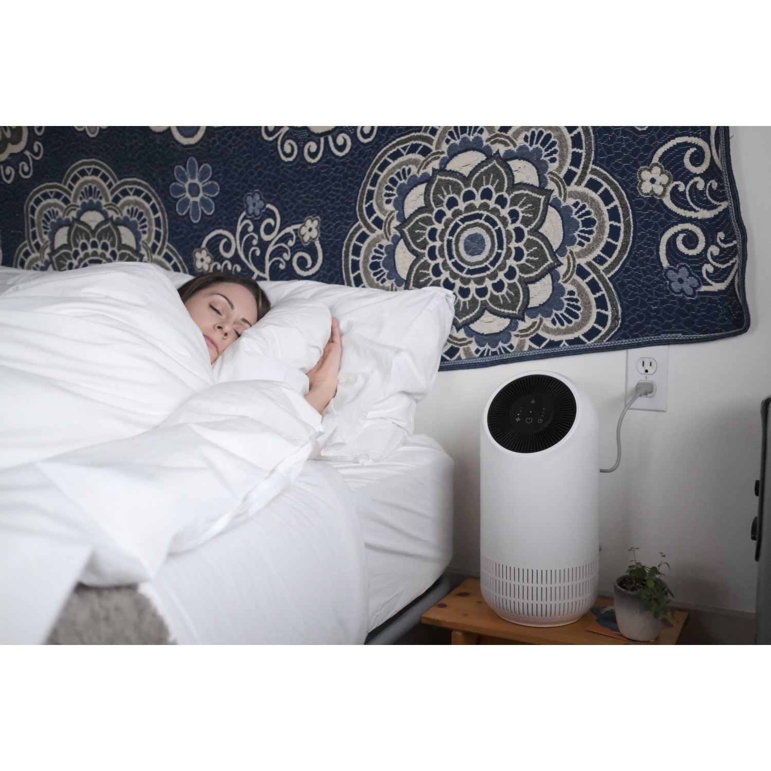 JS FLO 2.0 - 3-in-1 HEPA Air Purifier & Odour eliminator - Perfect for small to medium sized rooms up to 130sq/ft- Now with mobile APP support