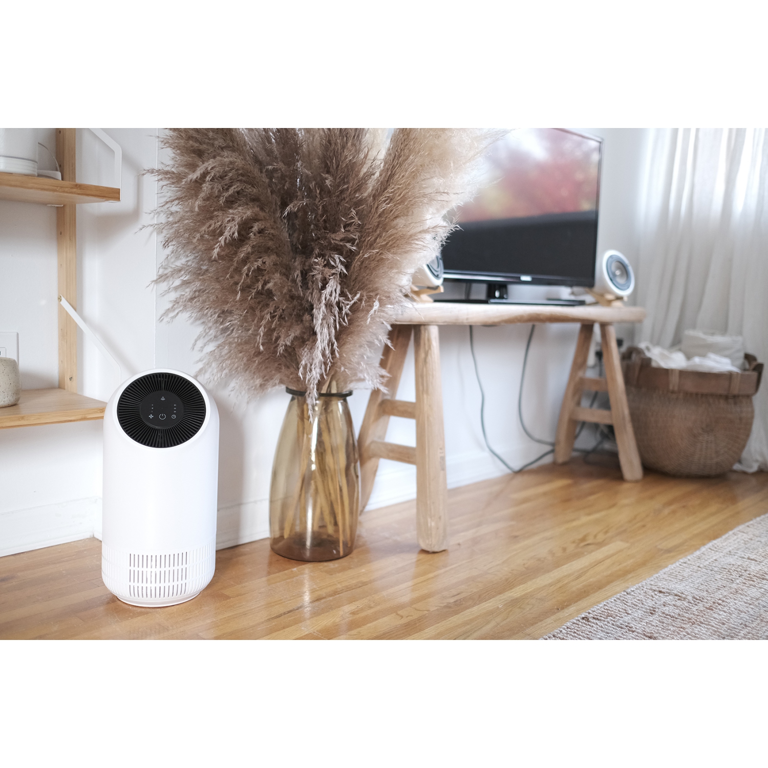 JS FLO 2.0 - 3-in-1 HEPA Air Purifier & Odour eliminator - Perfect for small to medium sized rooms up to 130sq/ft- Now with mobile APP support