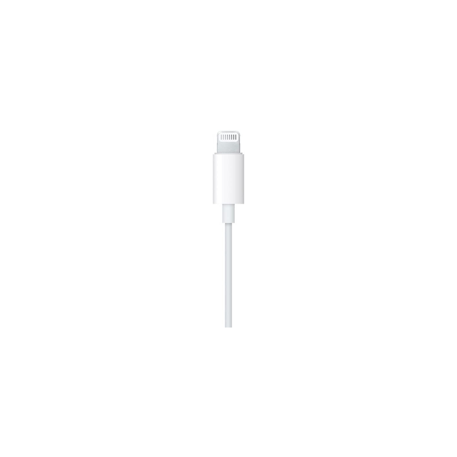 Écouteurs Lightning d’Apple pour iPhone 7, 8, plus et X avec microphone et télécommande intégrée, EarPods avec connecteur Lightning MMTN2ZM/A - Blanc