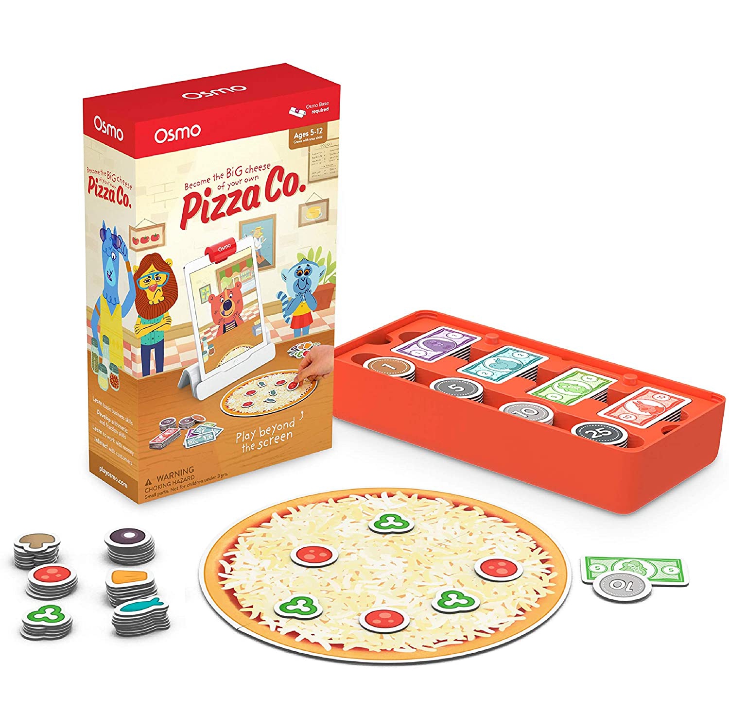 Osmo - Pizza Co. - Ages 5-12 - Communication Skills & Math - for iPad or Fire Tablet