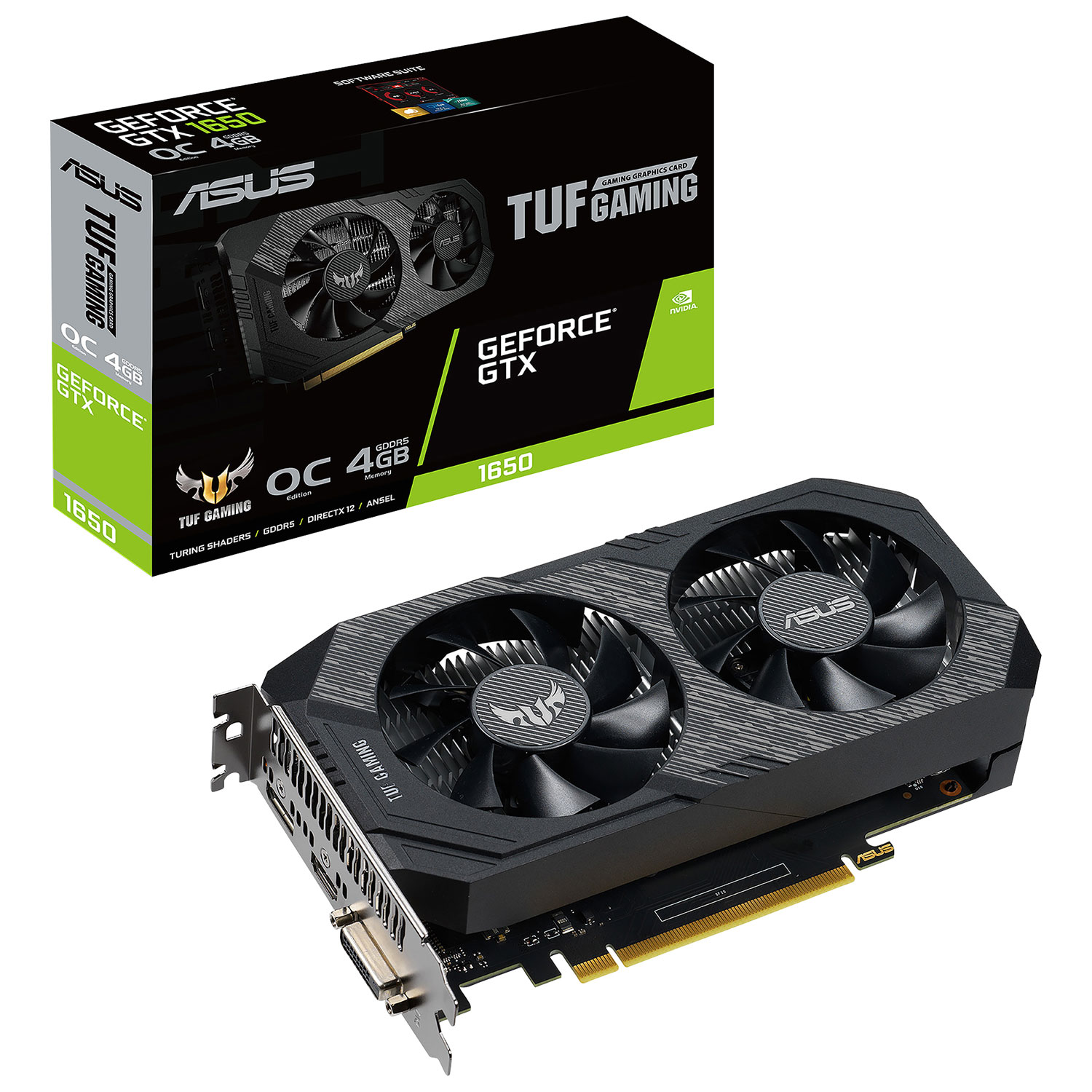 ASUS TUF Gaming GeForce GTX 1650 OC 4GB DDR6 Video Card