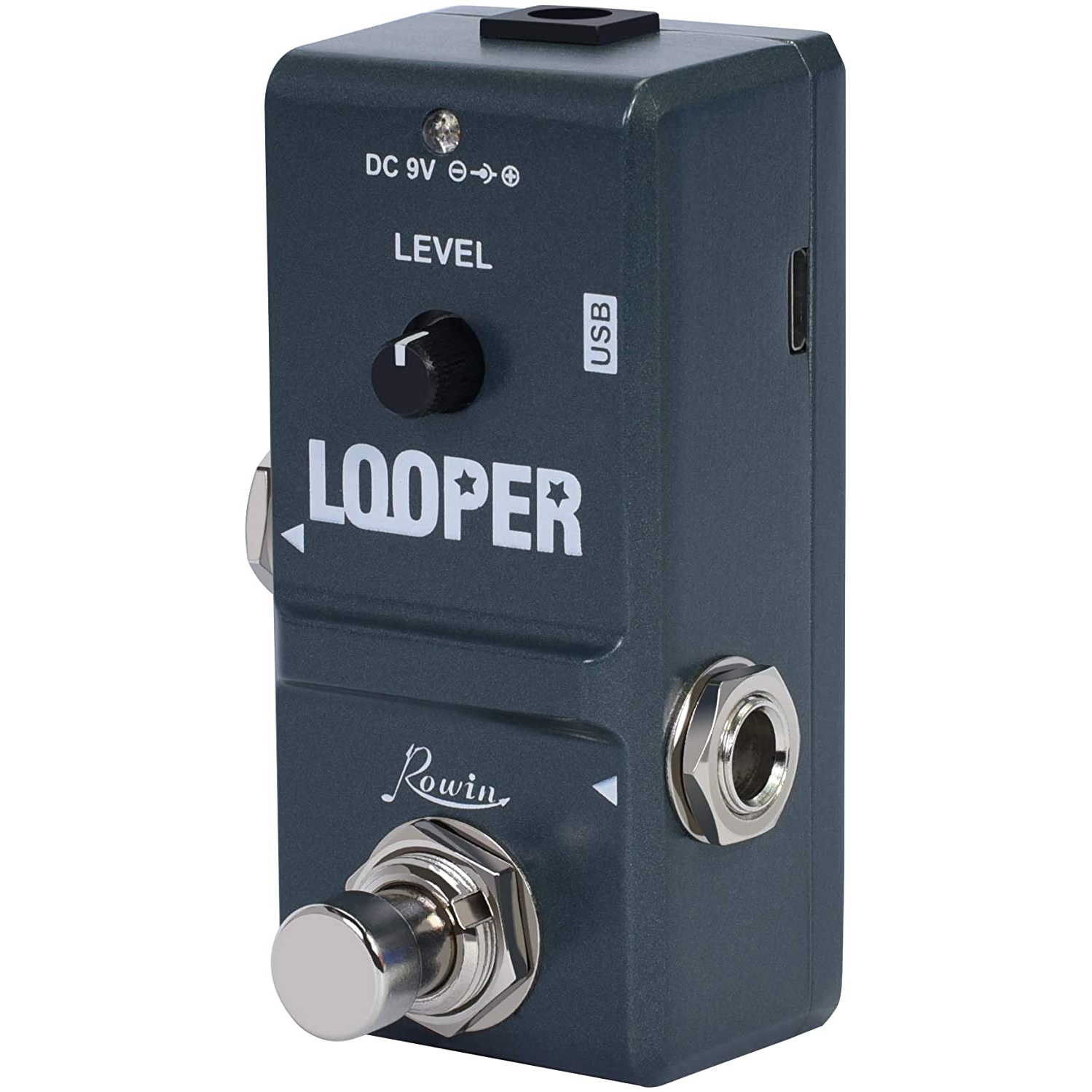 Rowin Tiny Looper Effects Pedals for Guitar 10 Minutes of Looping Unlimited Overdubs