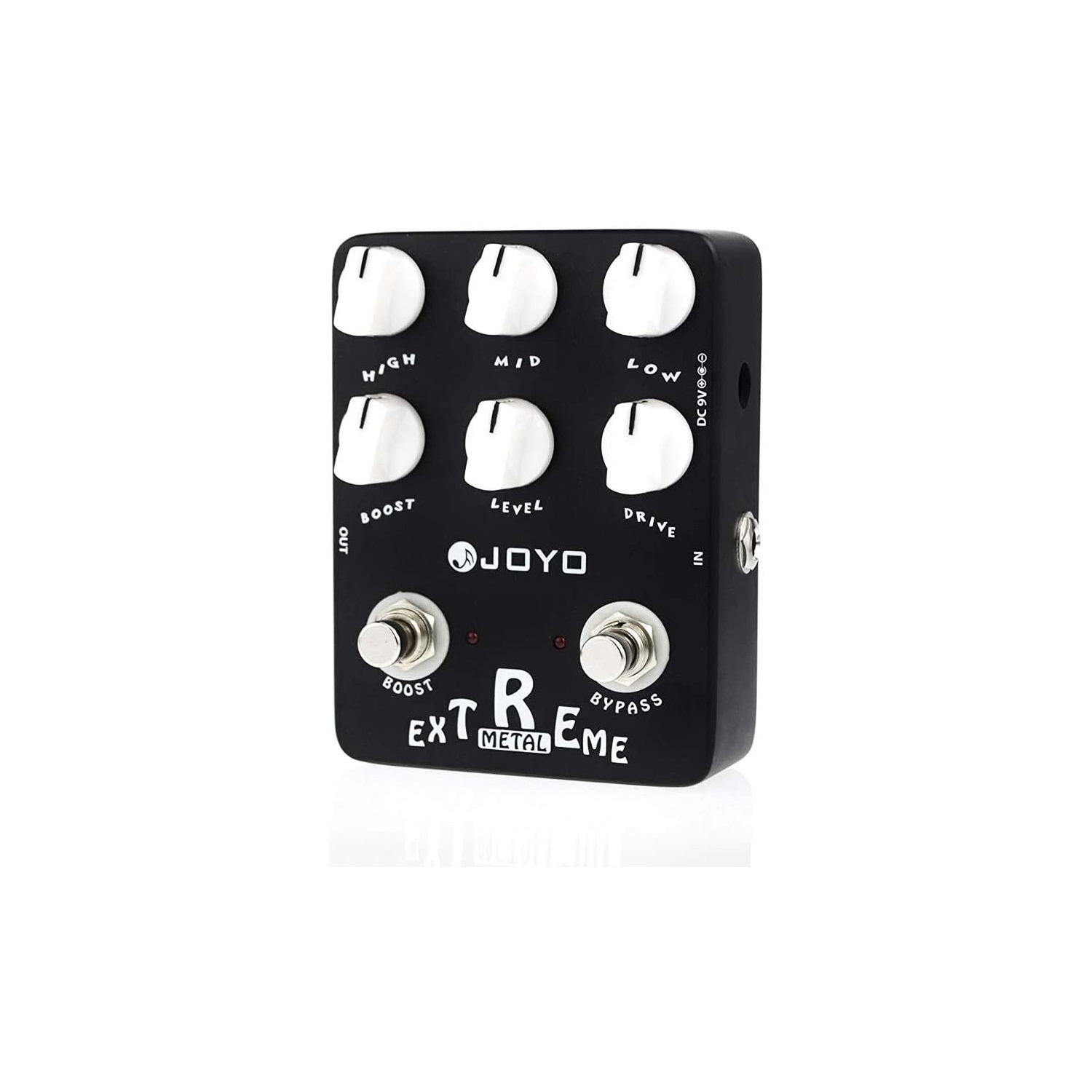 Pédale de distorsion métallique extrême de JOYO avec égaliseur à 3 bandes et boutons basse/moyenne/haute fréquence pour l’effet de guitare électrique