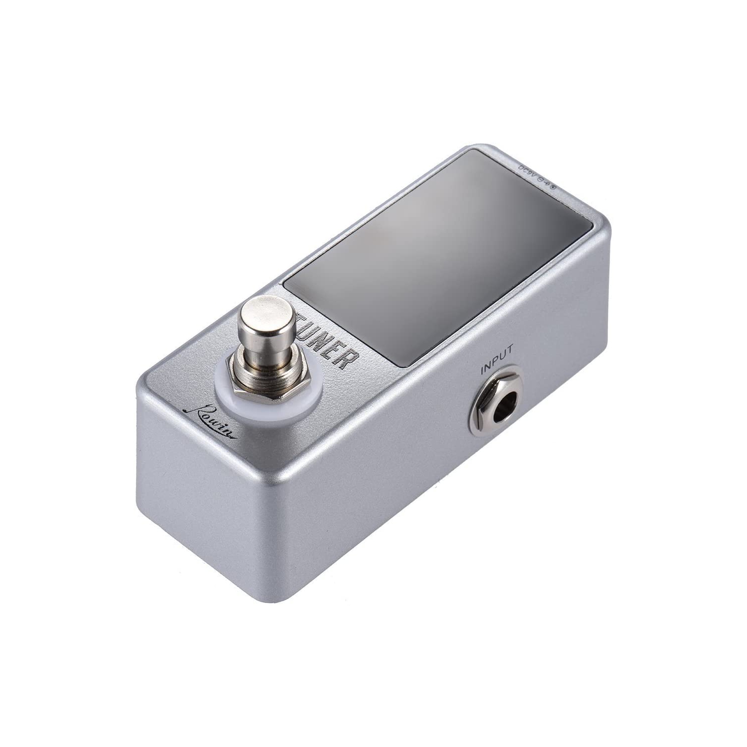 Rowin High Accuracy Chromatic Guitar Tuner Pedal Ture Bypass Silver