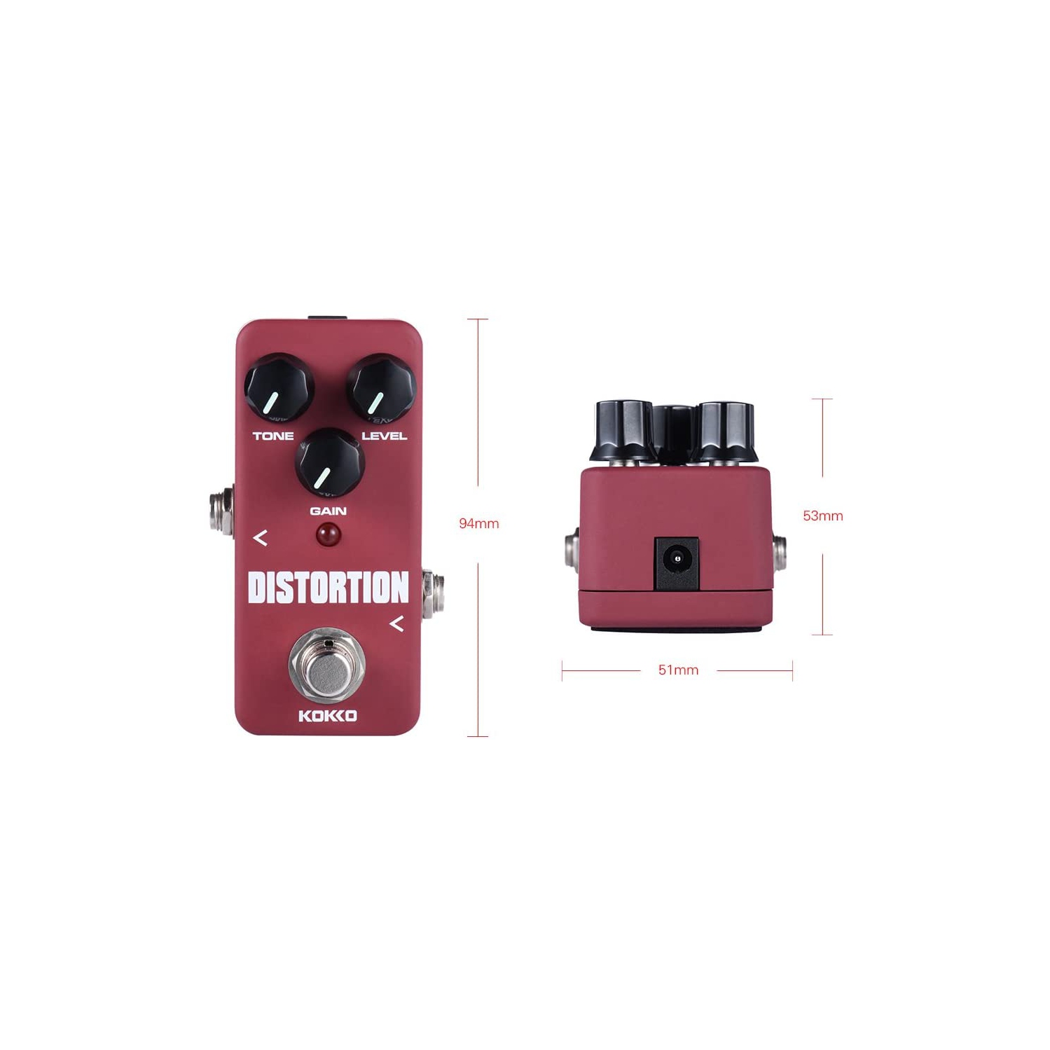 Andoer KOKKO FDS2 Mini Distortion Pedal Portable Guitar Effect Pedal ¡­