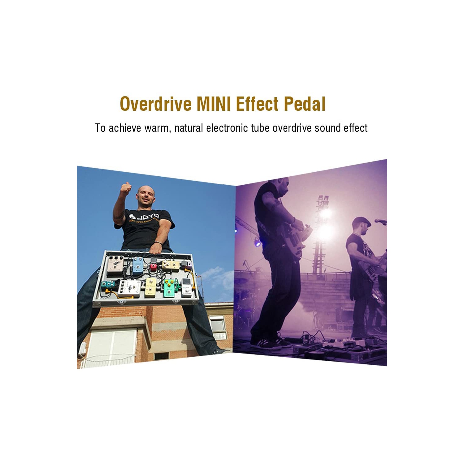 FOD3 Guitar Effect Pedal, Mini Overdrive Tube Sound Processor for Guitar Bass