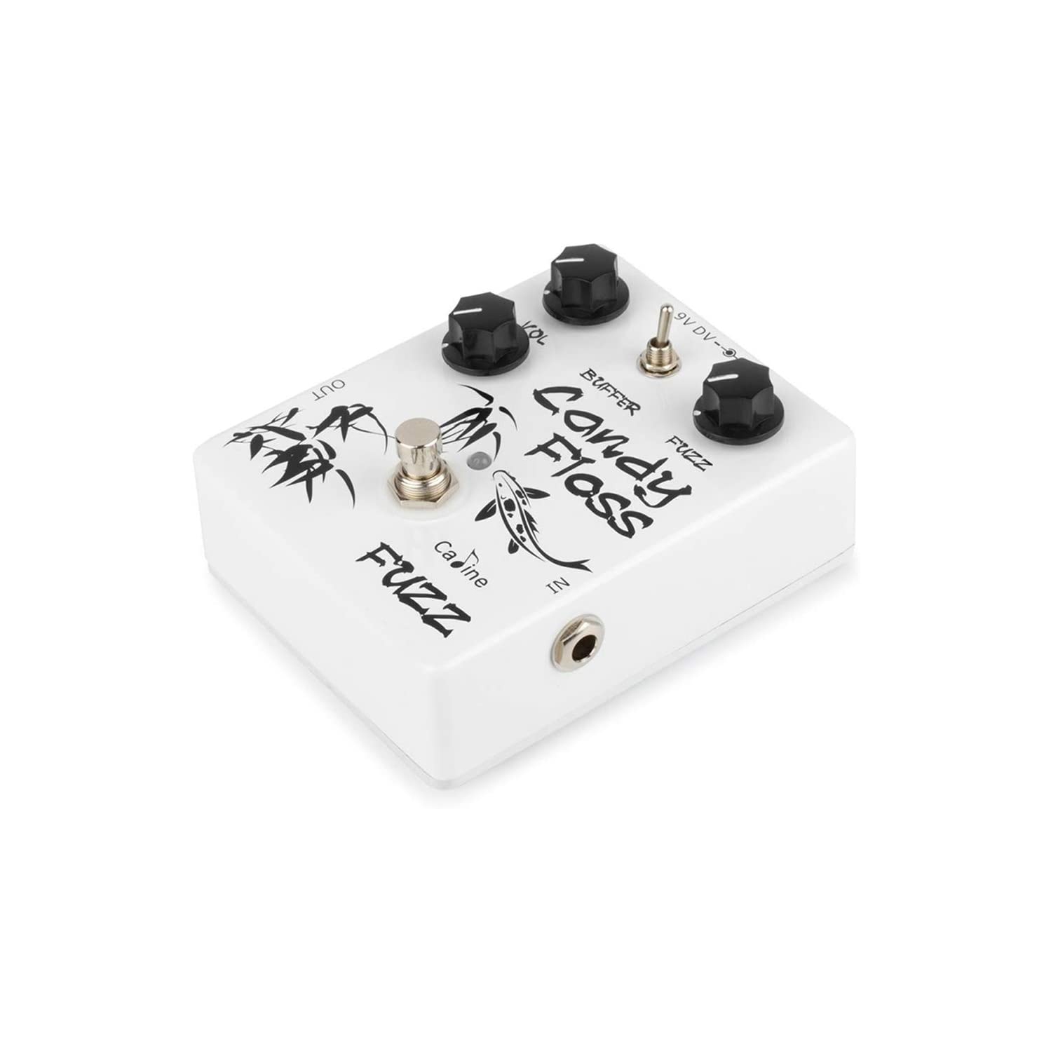 Pédale de guitare Caline Fuzz Pédalez Candy Floss effets de guitare métal True Bypass blanc CP-42 de Dolamo