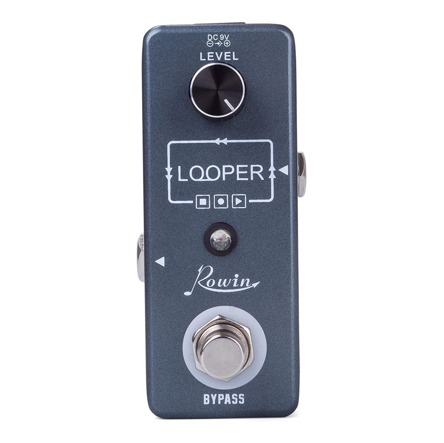 Rowin Guitar Looper Effects Pedal Unlimited Overdubs 10 Minutes of Looping with USB Cable