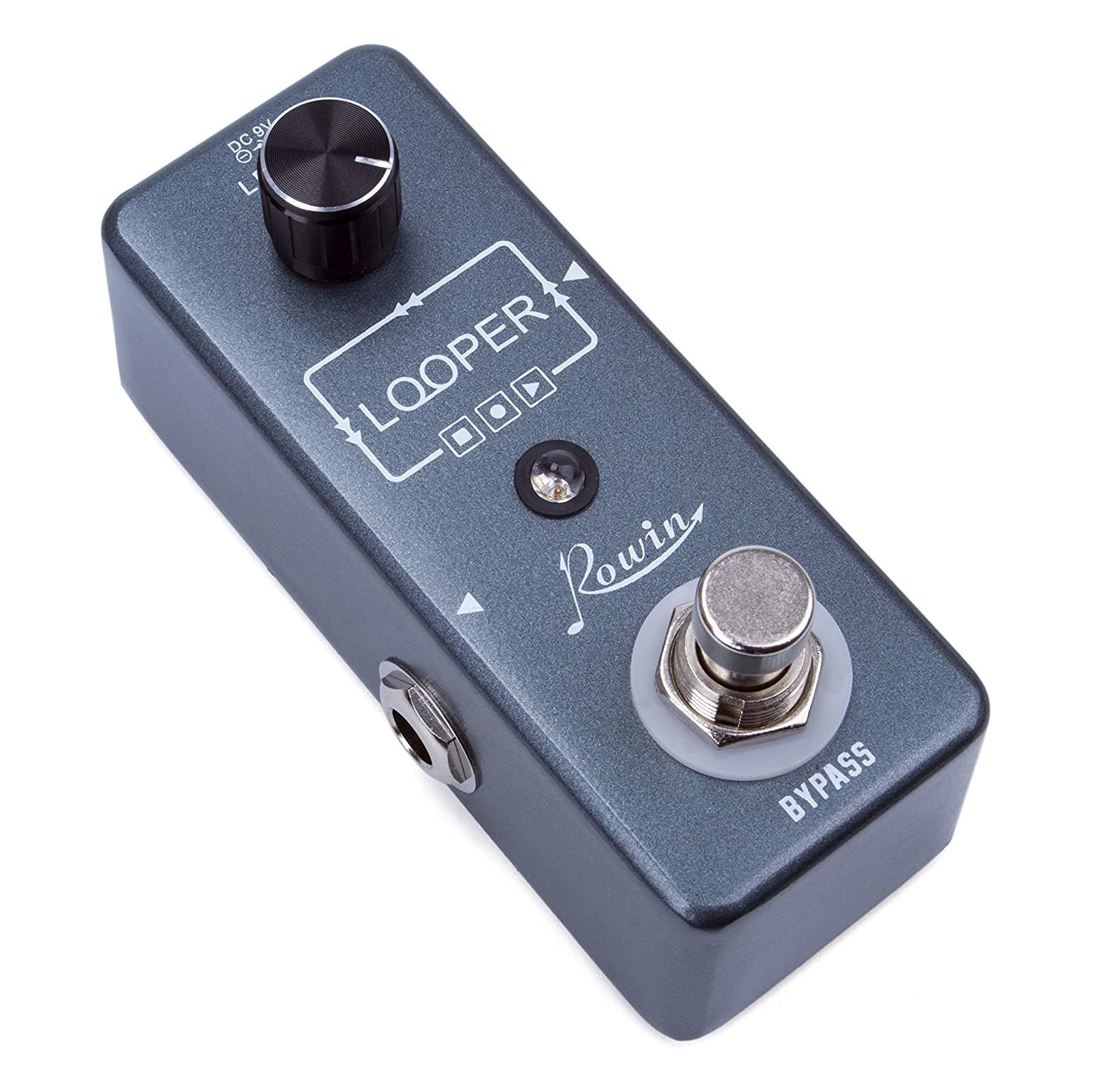 Rowin Guitar Looper Effects Pedal Unlimited Overdubs 10 Minutes of Looping with USB Cable