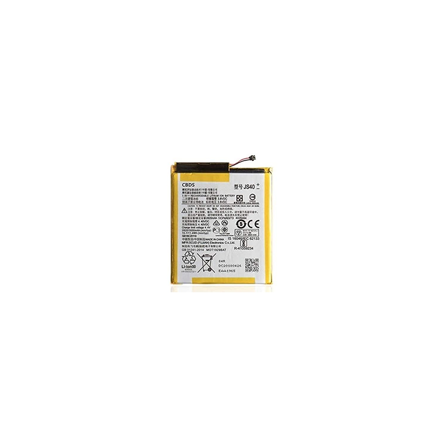 (CBDS) 2820mAh, 10.7 Wh Replacement Battery - Compatible with Motorola Moto Z3 Z3 Play XT1929 XT1929-1 XT1929-4