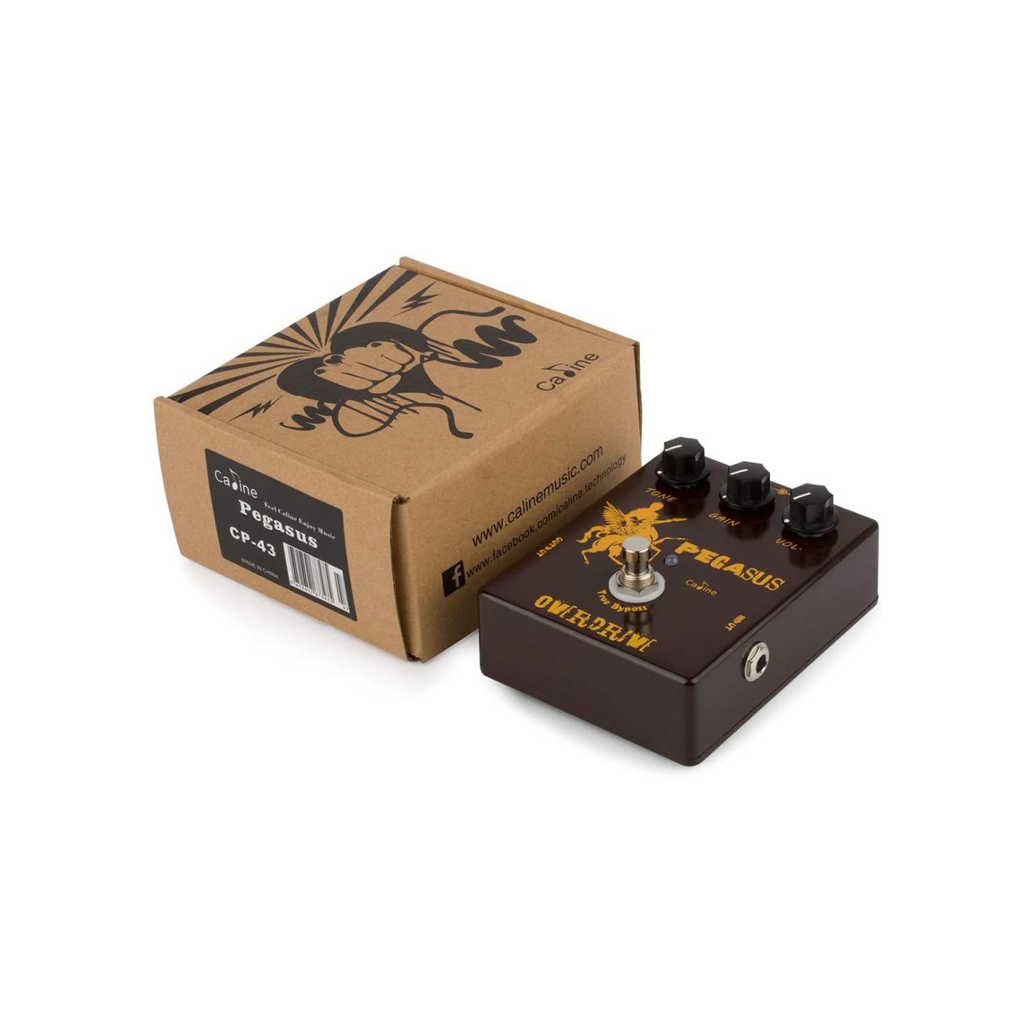 Dolamo Overdrive Guitar Effects Pegasus Guitar Pedal Klon Centaur Simulation Metal True Bypass Brown CP-43