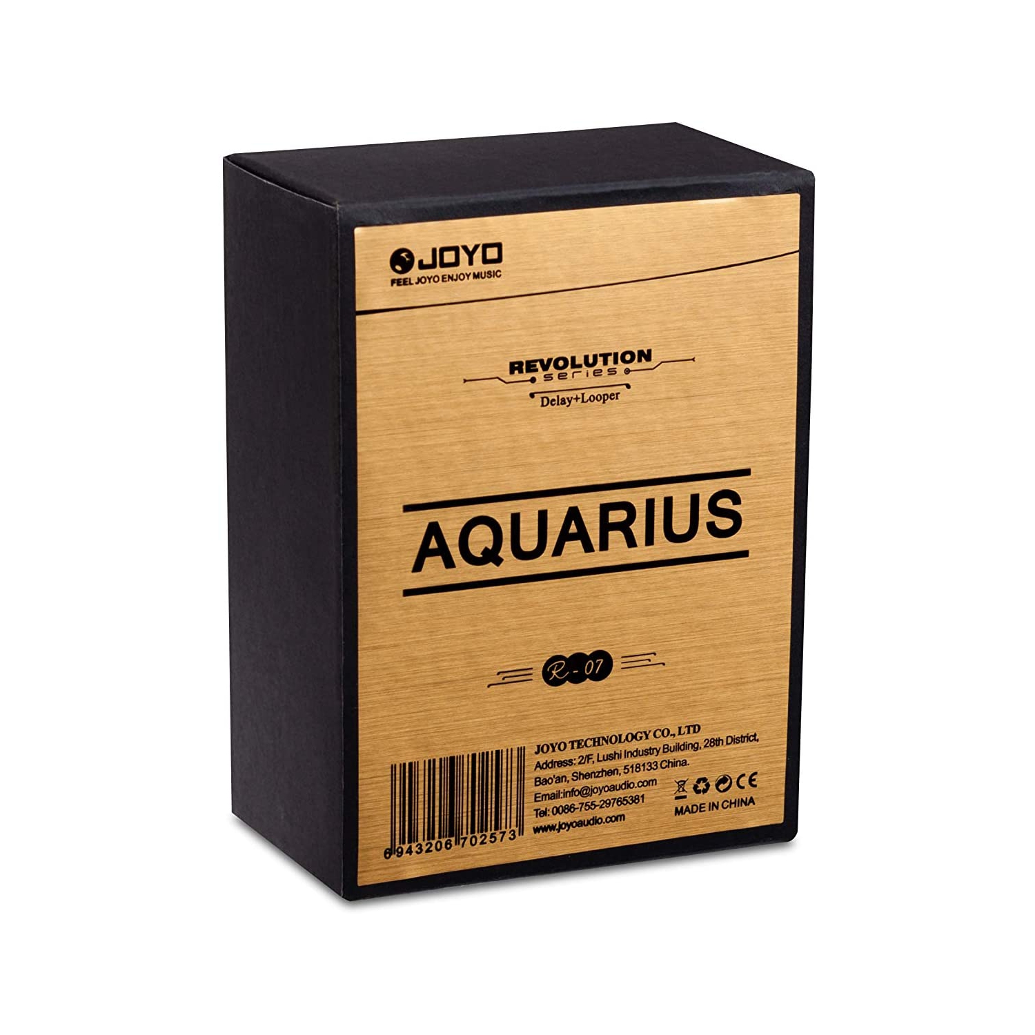 JOYO R-07 AQUARIUS Delay + LOOPER Multi Guitar Effect Pedal, Multieffects Pedal, with 8 Digital Delay Effects